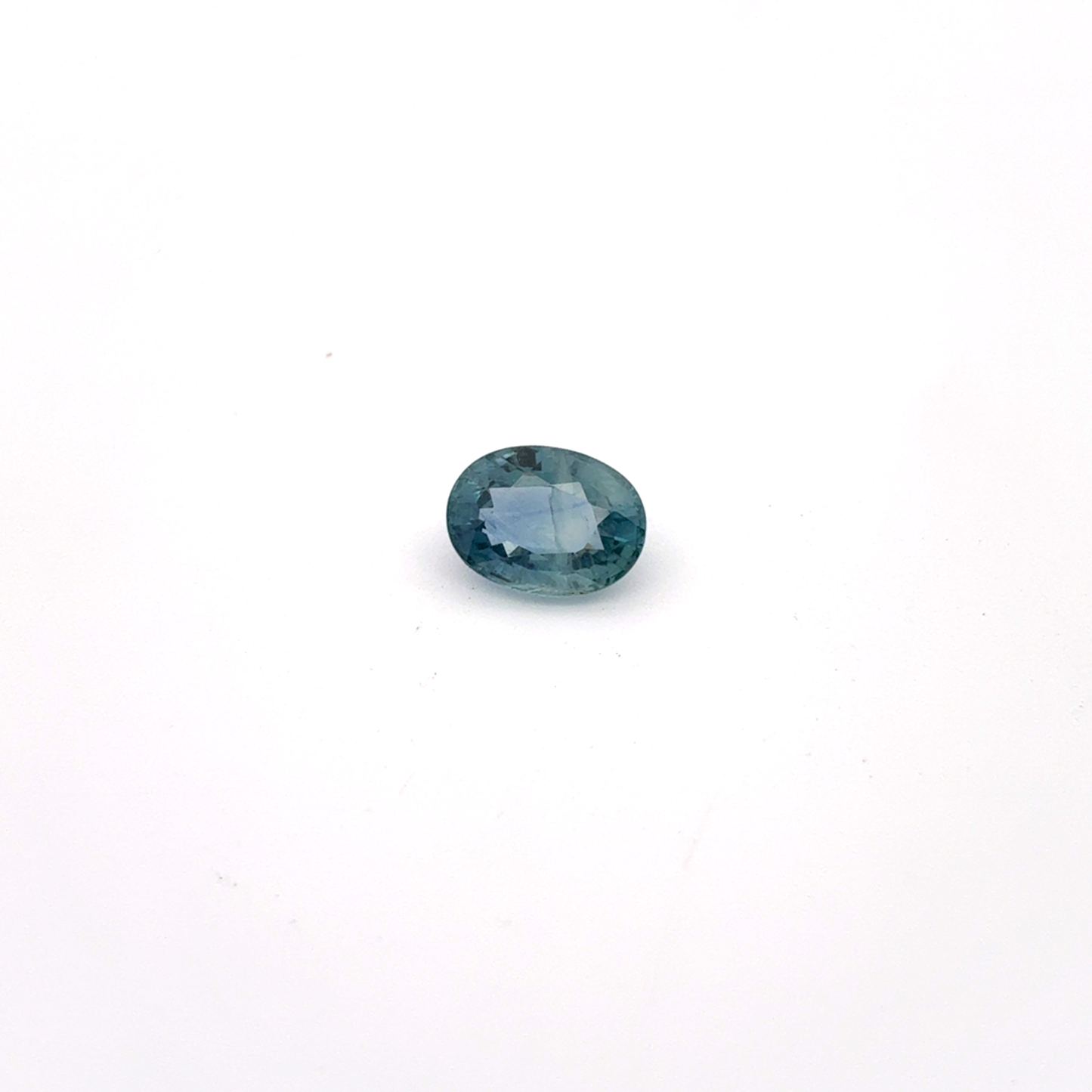1.77 Oval Cut Steel Blue Sapphire, 8x6mm Loose Gemstone