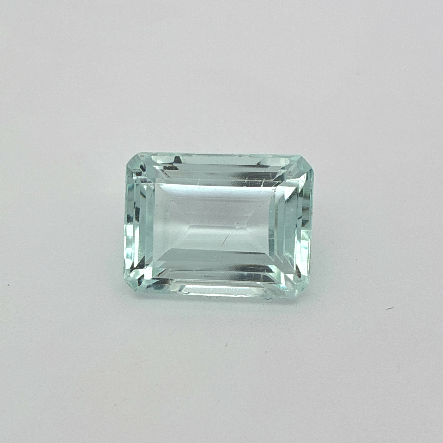16x12mm Aquamarine,12.56 carat, Light Blue Emerald cut