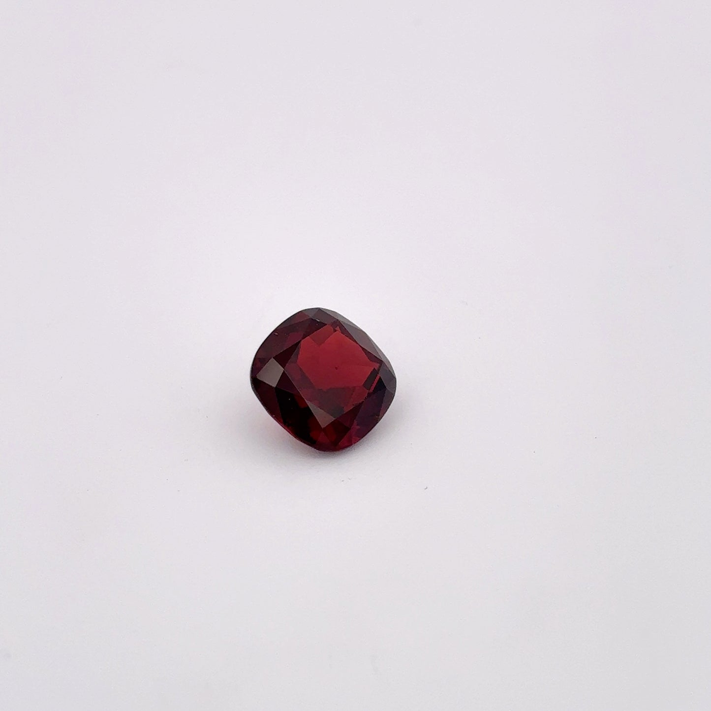 10mm Square Cushion-Cut Natural Red Garnet 5 carat