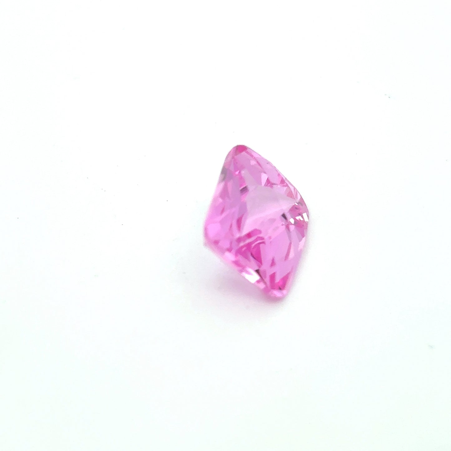 10x8mm Rectangle Checkerboard Cut Lab-Grown Pink Sapphire