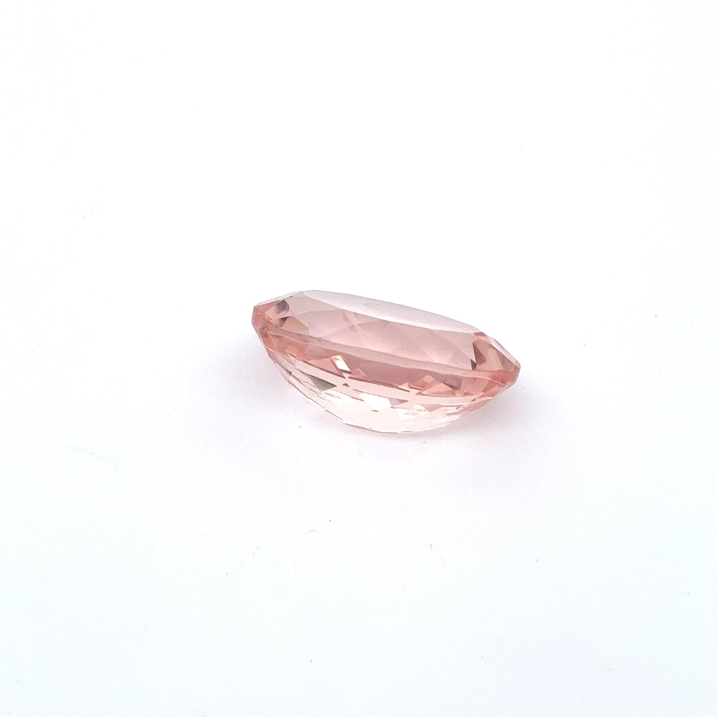 14x10mm Oval Morganite 5.45 Carats Loose Peach Pink Natural Gemstone