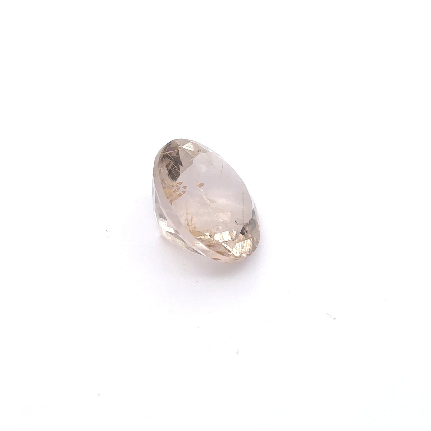 9.40 Carats Rutilated Quartz 14mm Round Faceted Gemstone