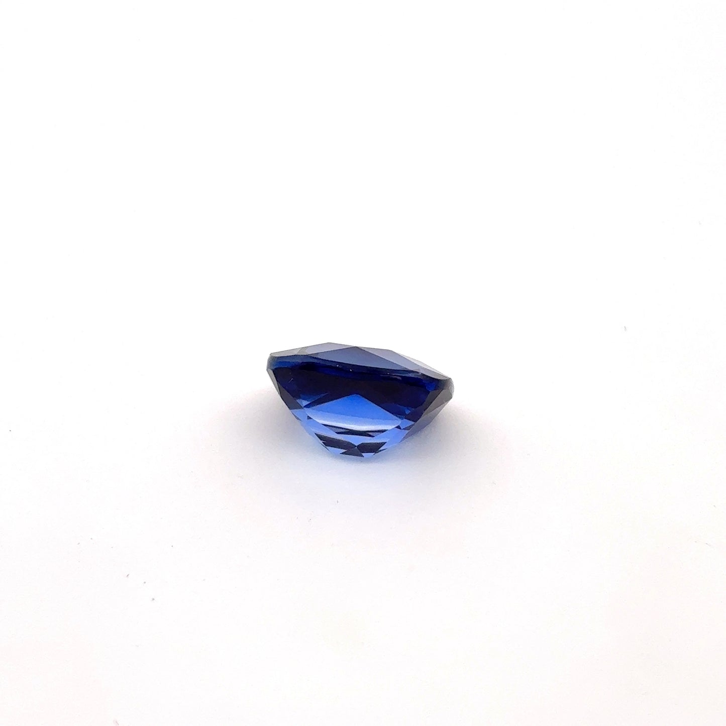 12x10mm Blue Lab Sapphire 8 carat Cushion Cut, Faceted Loose Gemstone