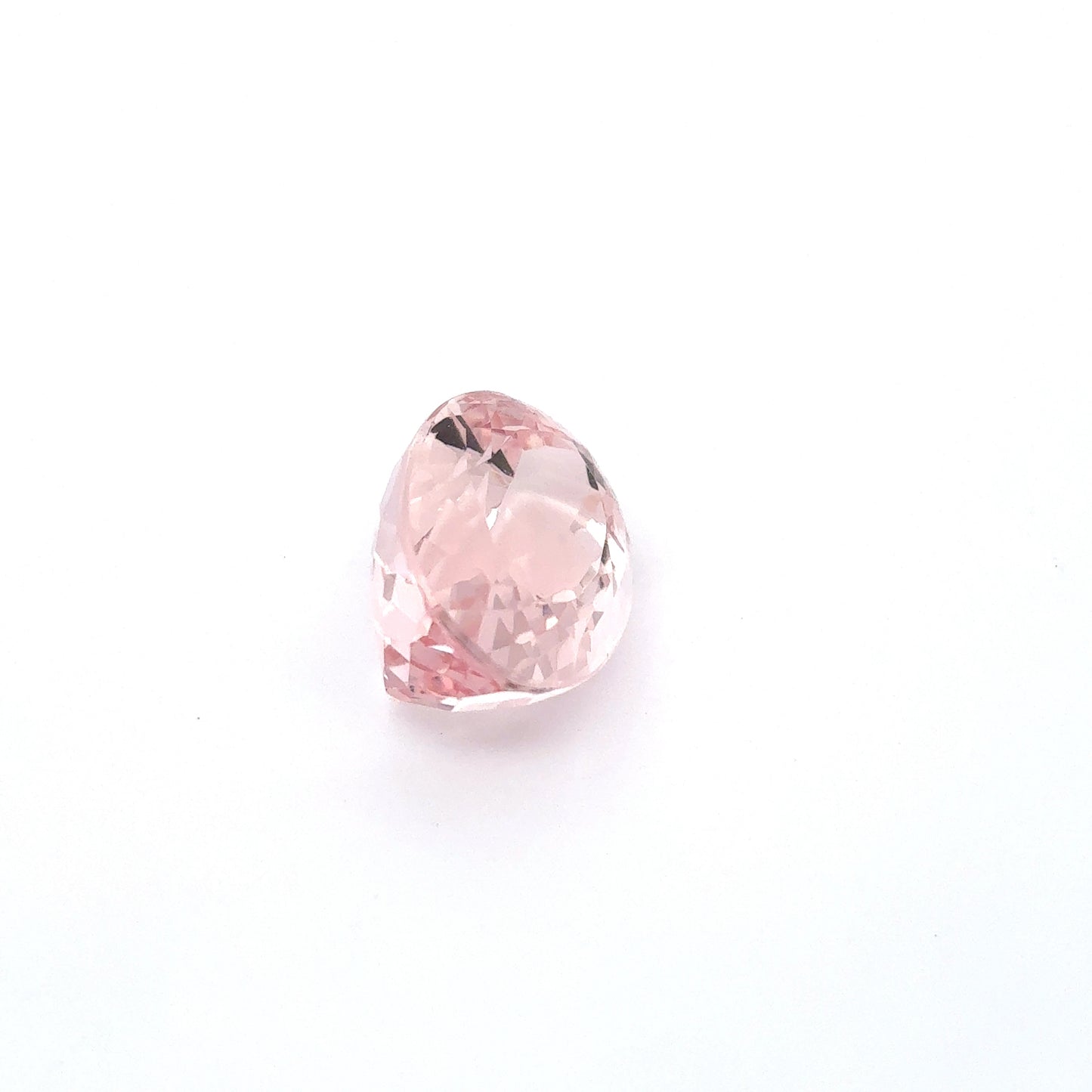 14x10mm Light Pink Morganite 7.69 Carat Oval Cut, Faceted Loose Gemstone