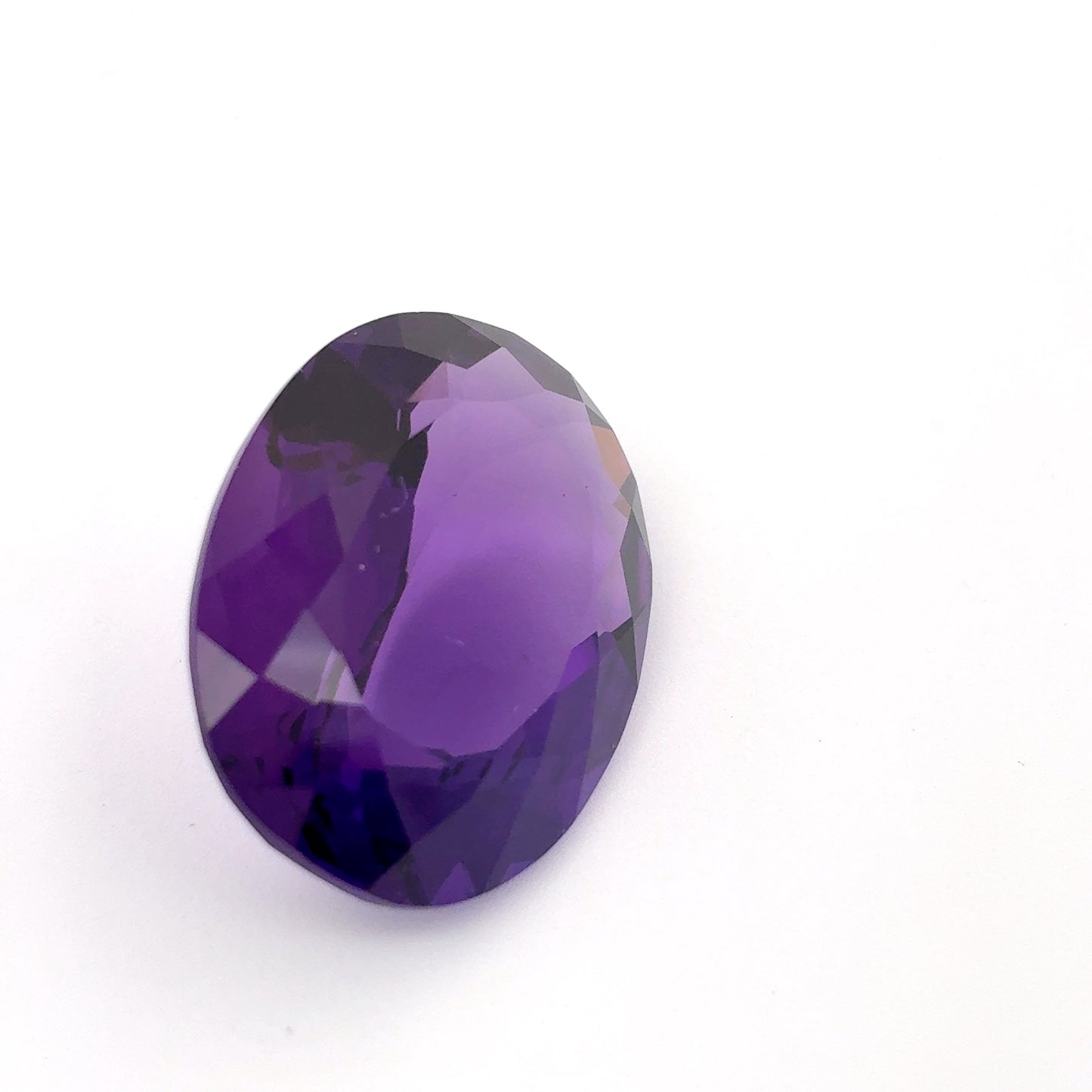 20x15mm Deep Purple Amethyst 15 carat Oval Cut, Faceted Loose Gemstone