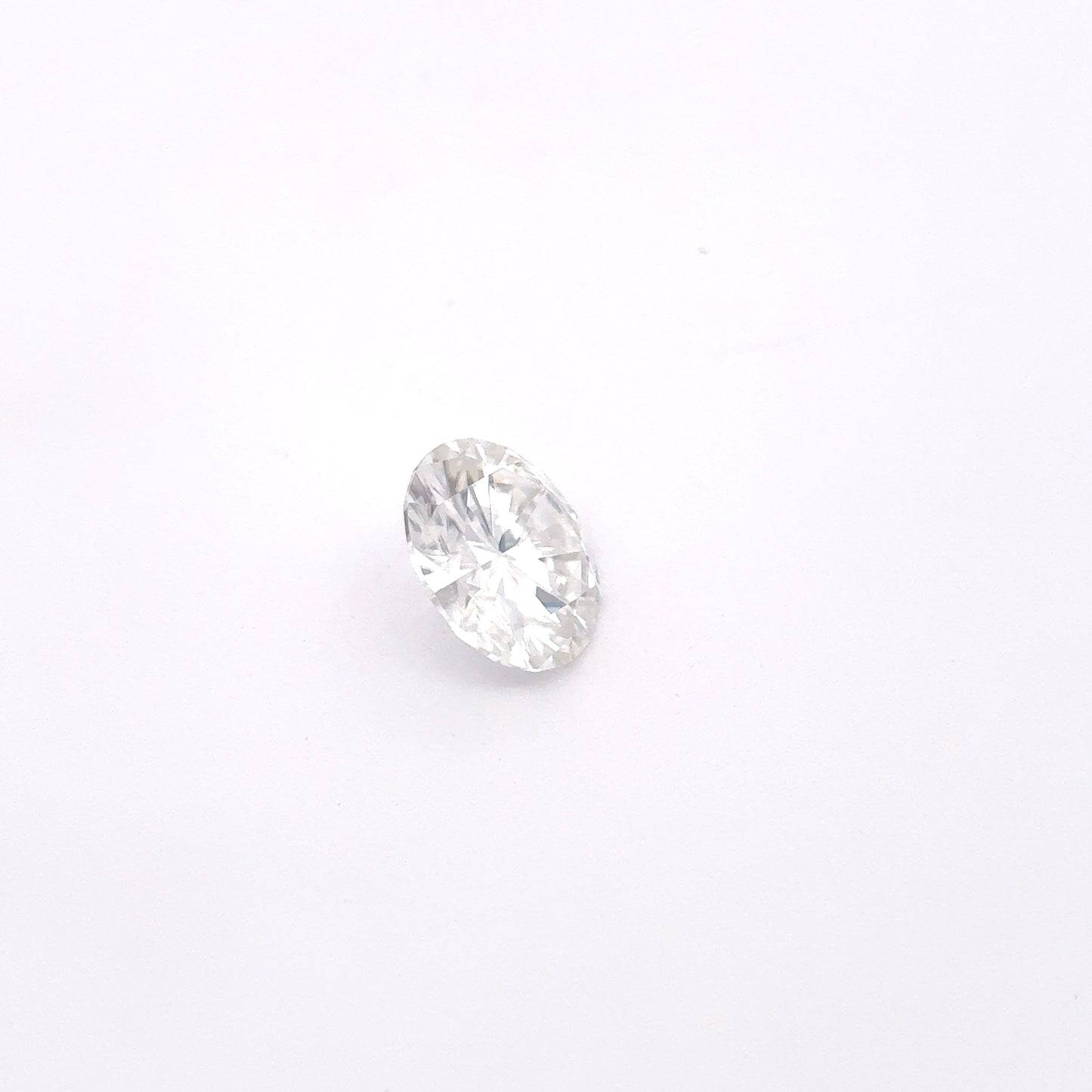 Recycled Preowned Forever One Moissanite 8mm round Laser Inscribed 1.72 carat
