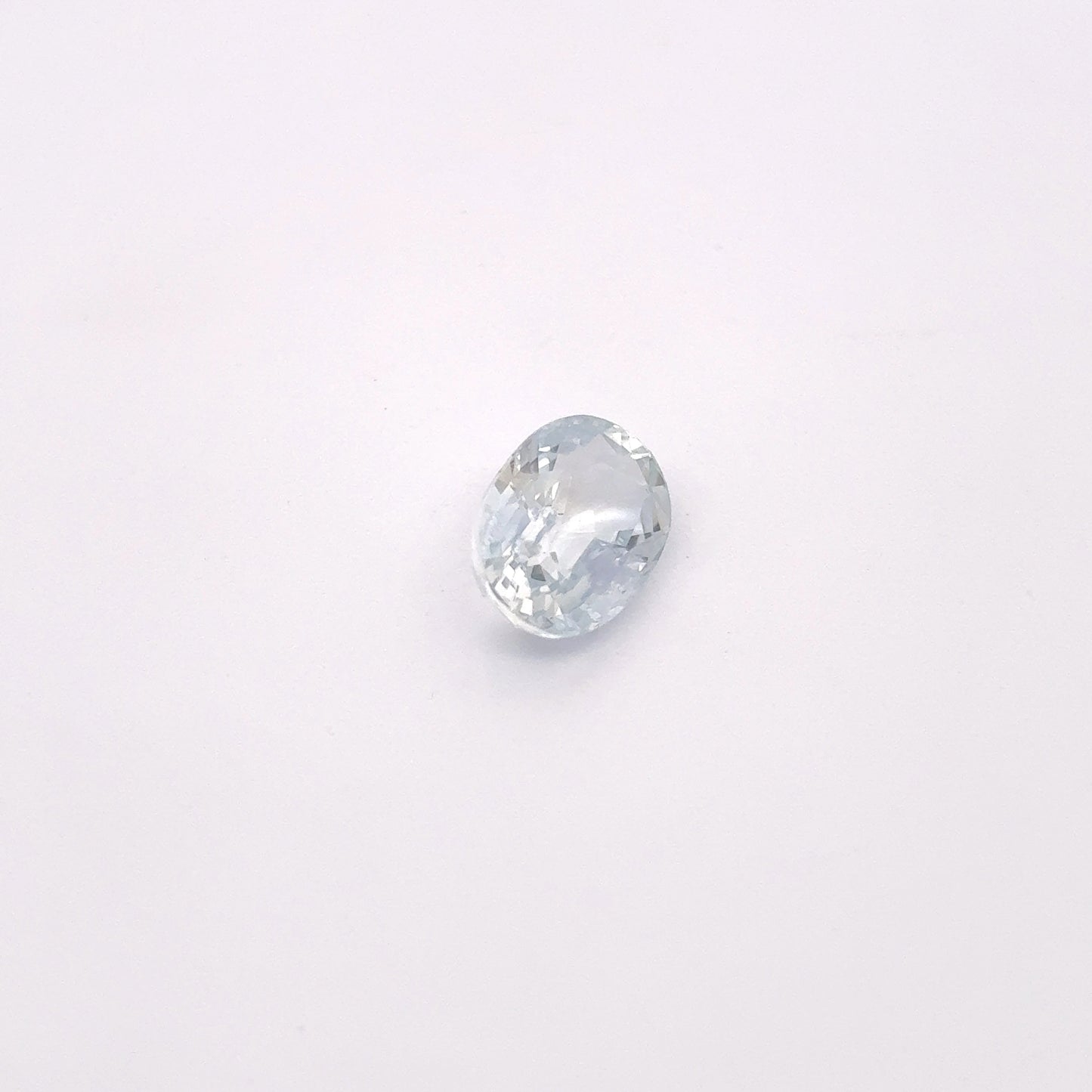 Loose Light Blue Natural Heated Sapphire 8x6mm Oval Loose Gemstone 1.82 carat