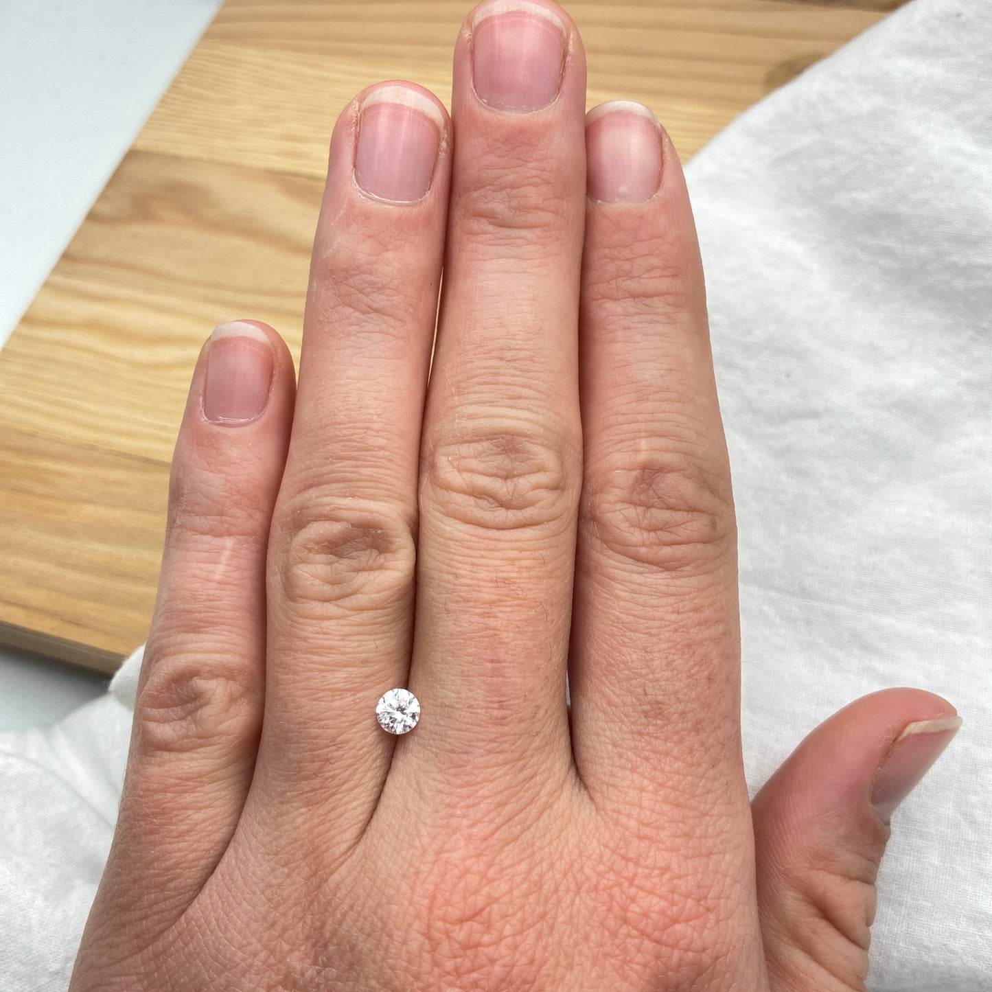 4.5mm Natural Diamond GIA graded D color SI1 0.36ct Loose Round Brilliant Excellent Cut