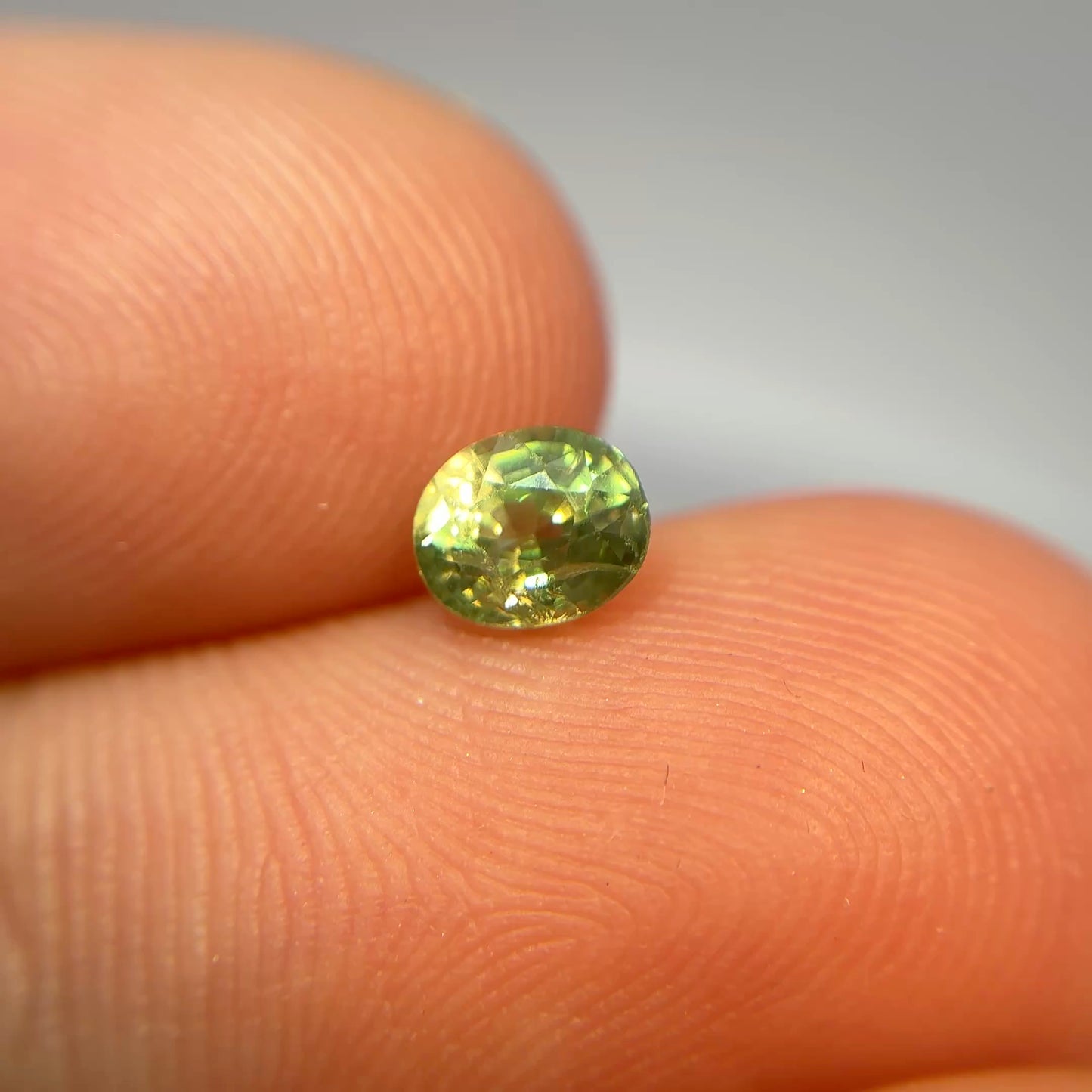 0.57 carat Natural Demantoid Garnet 5x4mm Oval Cut