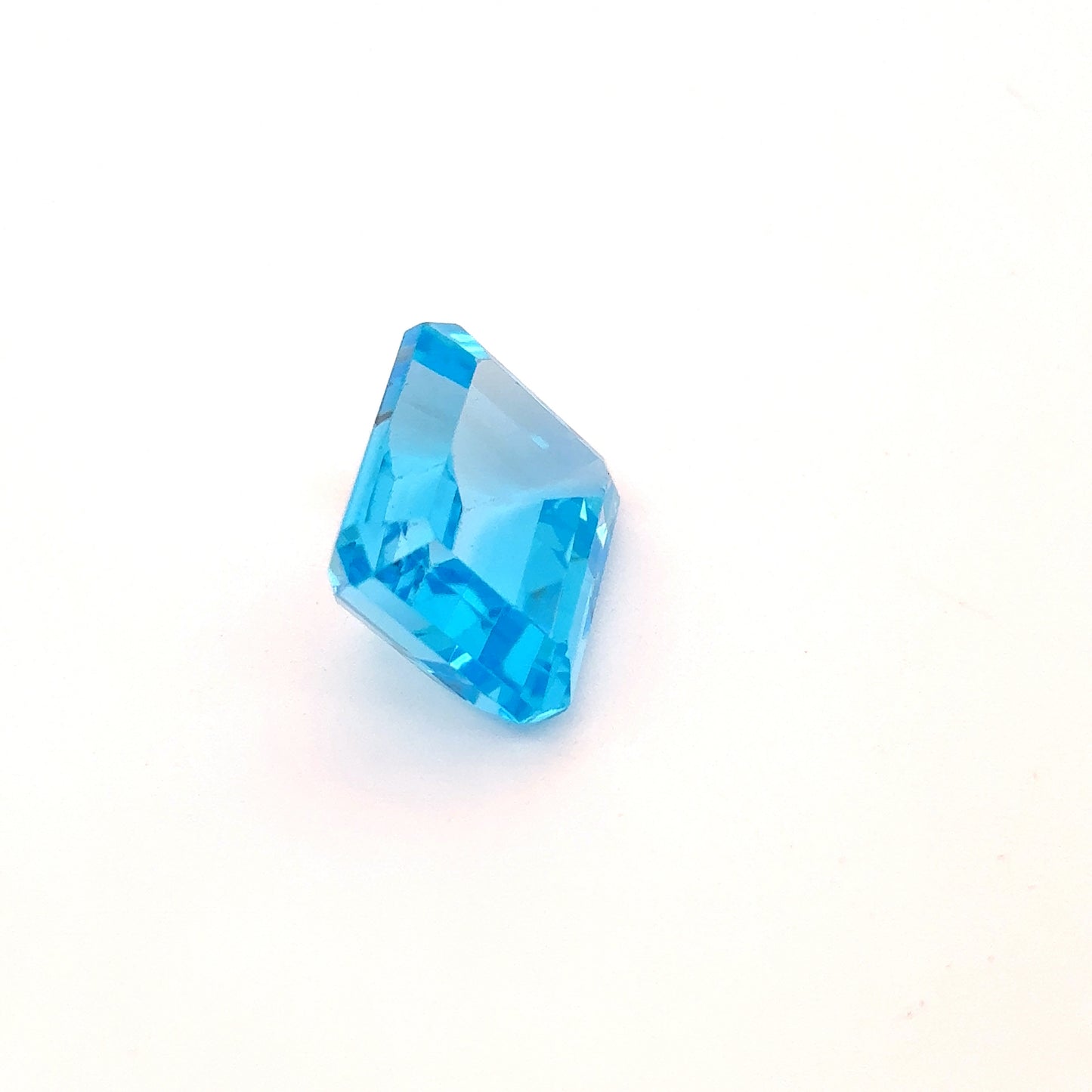 12x10mm Bright Sky Blue Emerald Cut Topaz, 8.71 carat Loose Gem