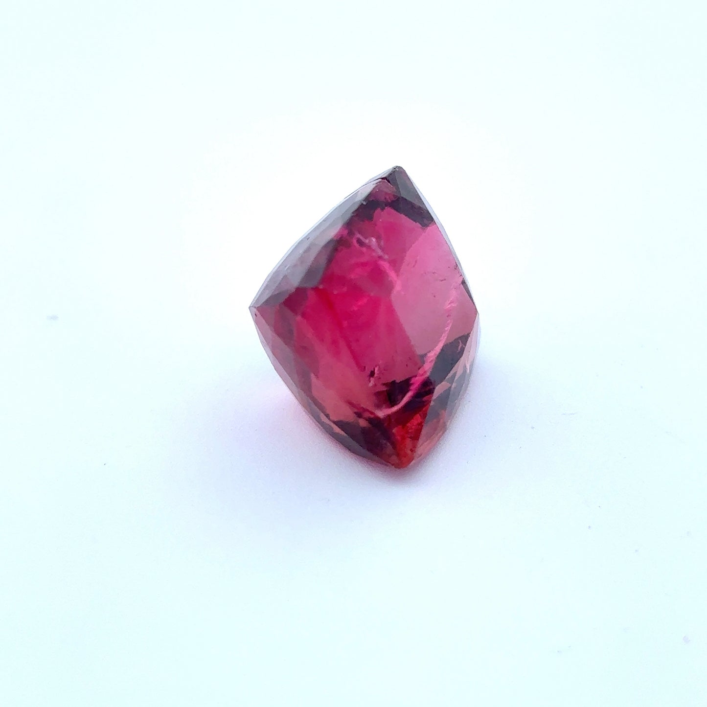 13x12mm Red Rubellite Tourmaline 12.49 carat Cushion Cut