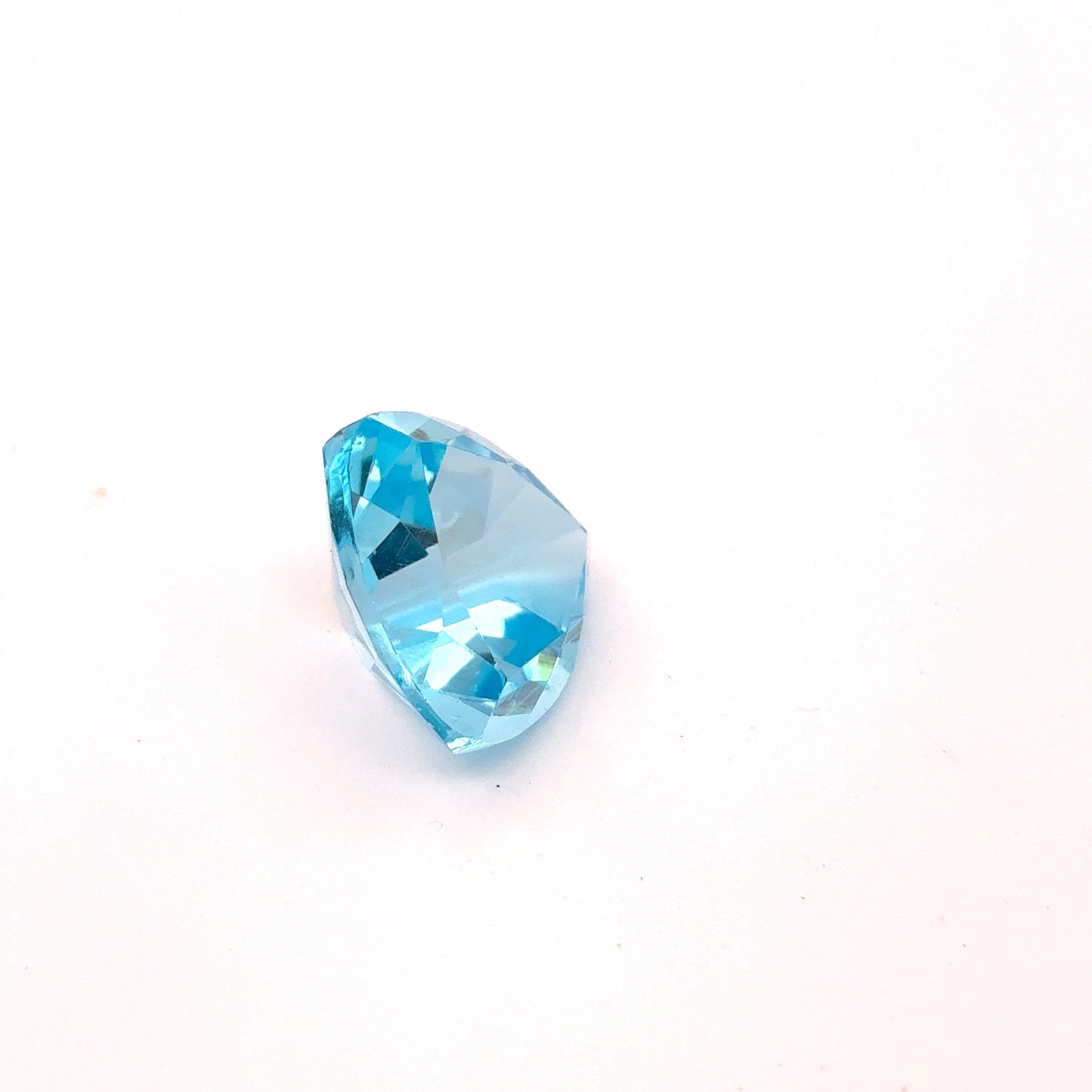 12mm Light Blue Topaz 8 carat Trillion Cut