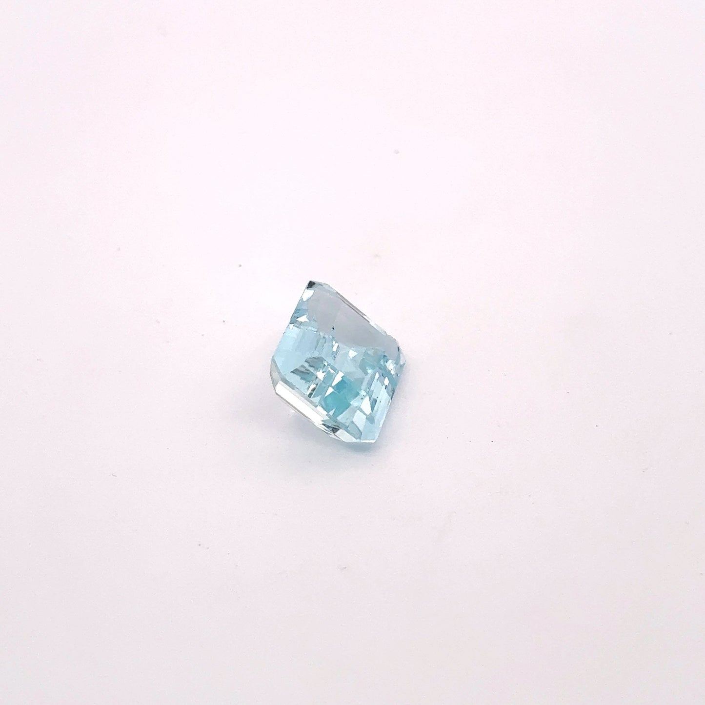 12x10mm Light Blue Aquamarine 5.84 carat Emerald Cut