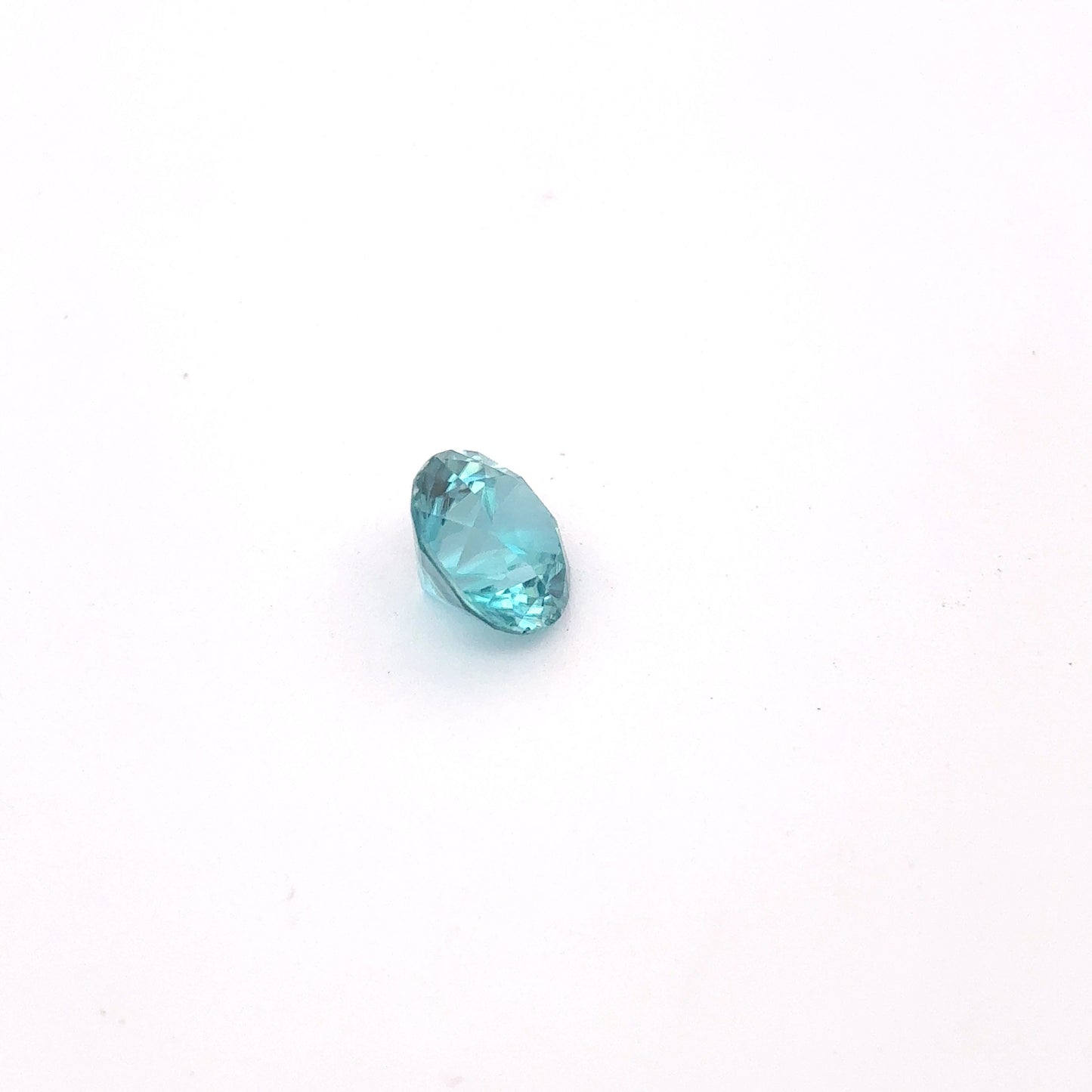 6.5mm Blue Zircon 1.63 carat Round Cut