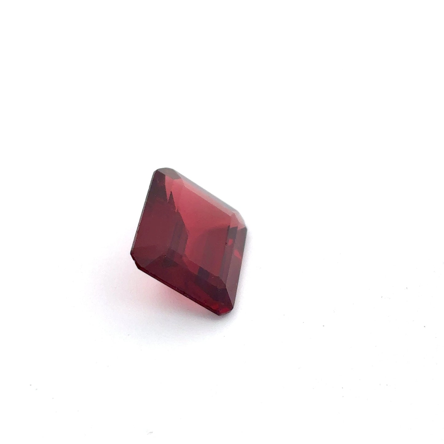 12x10mm Red Garnet 5.8 carat Emerald Cut