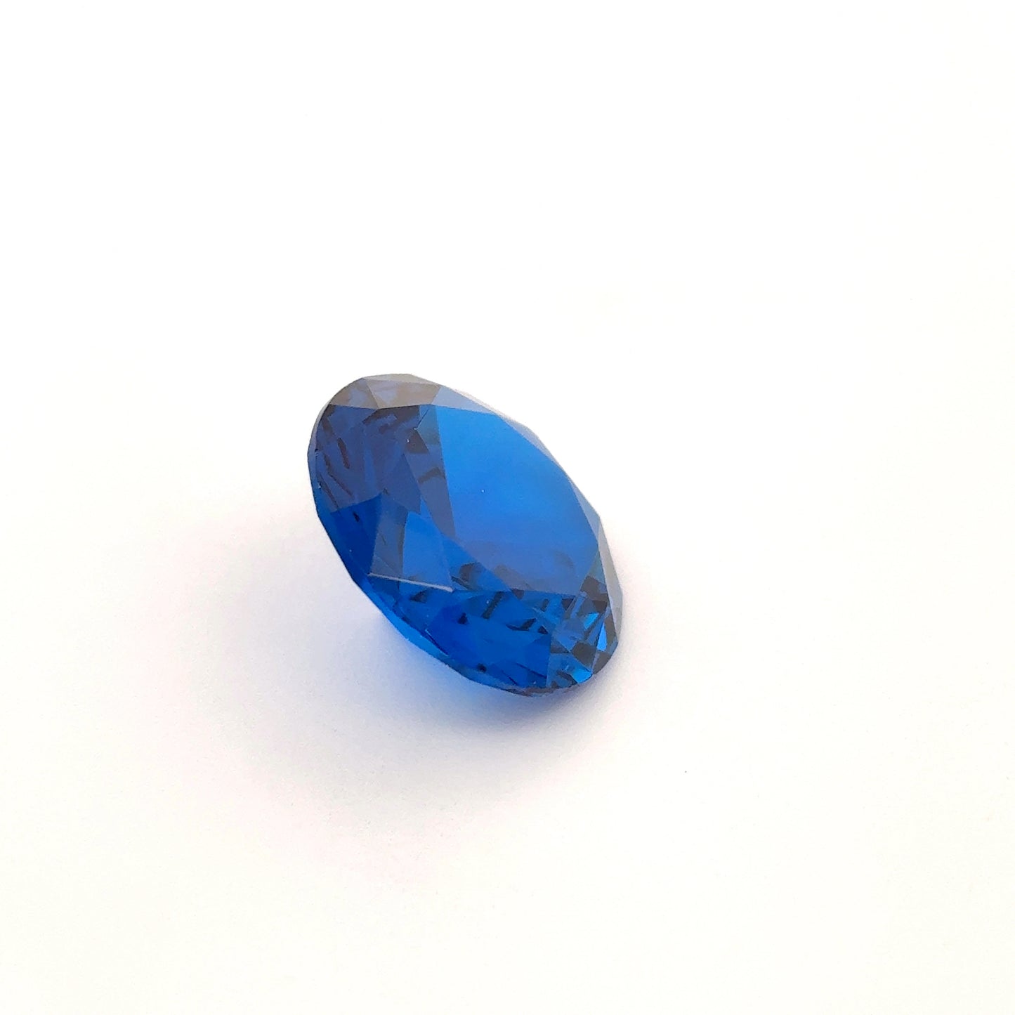 14mm Dark Blue Lab Spinel 10 carat Round Cut