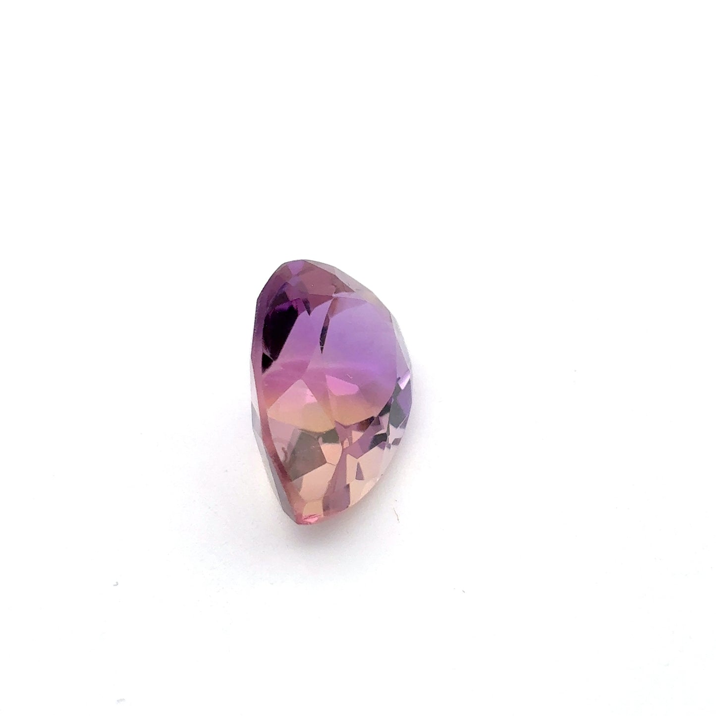 6.42 Carat Ametrine 14x10mm Pear Bi-Color Gemstone