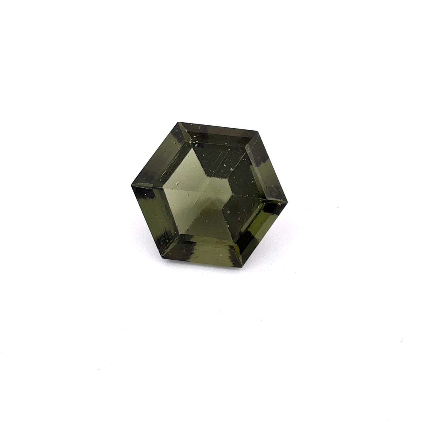 11mm Hexagon Moldavite, 3.79 carats