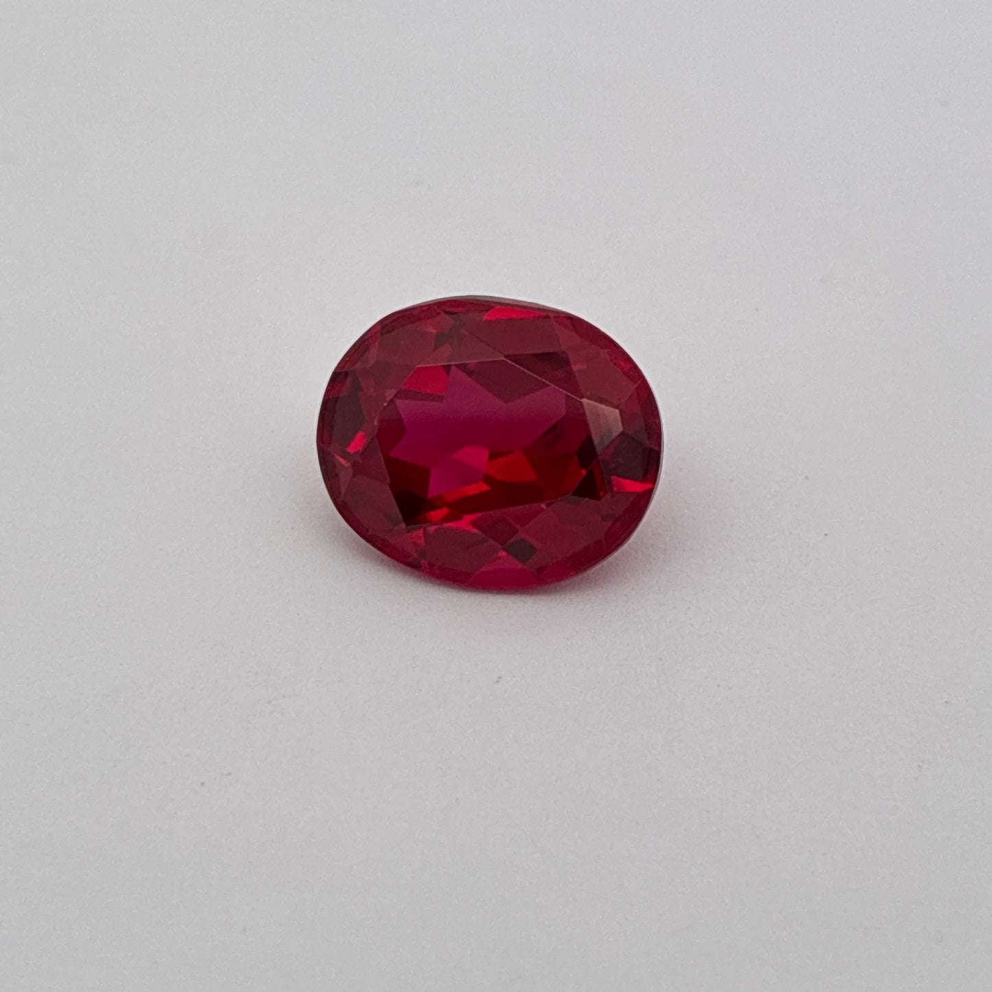 12x10mm Lab Created Ruby, Loose Gemstone