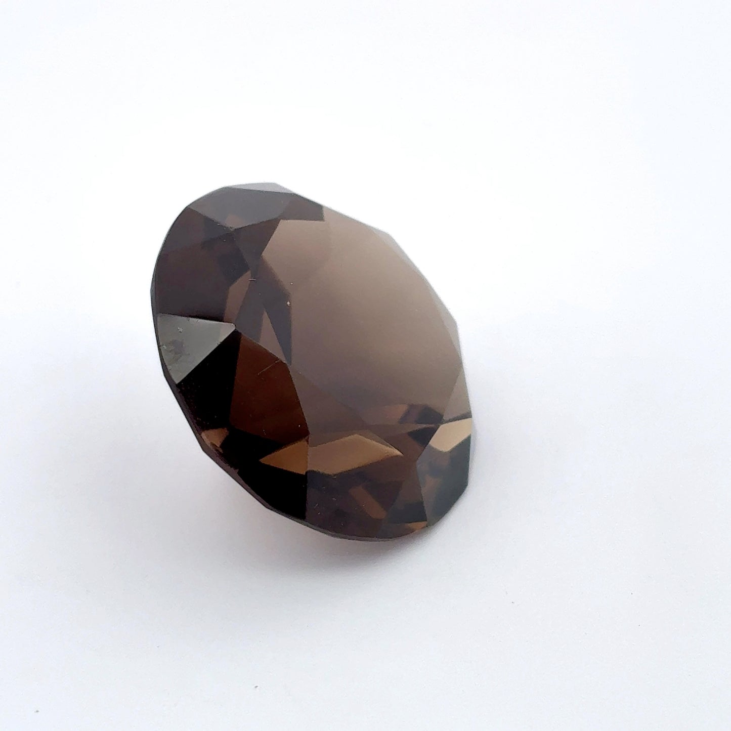 24mm Round Smoky Quartz, 42 carats
