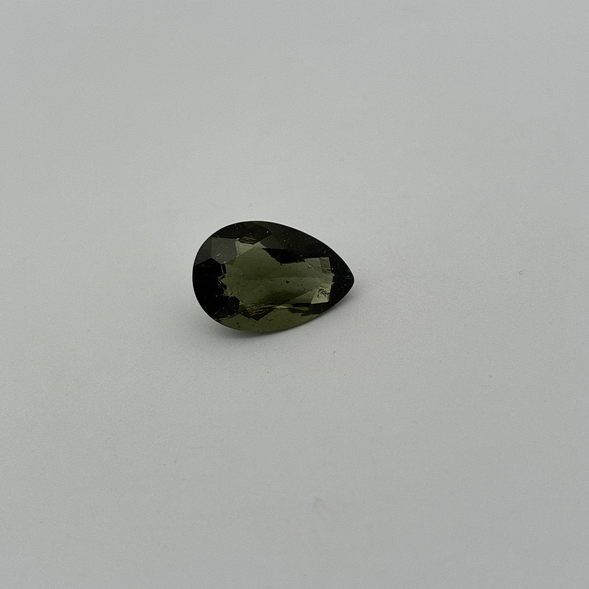 15x10mm Moldavite 4.73 Carat Pear Cut