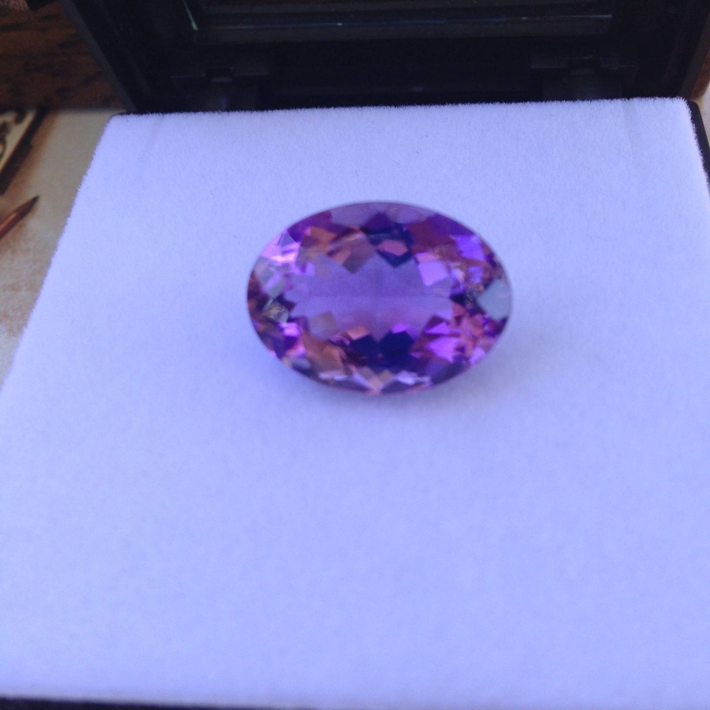 12 Carat Purple Amethyst 18x13mm Oval Nice Cut Loose Faceted Gemstone Faceted, February Birthstone