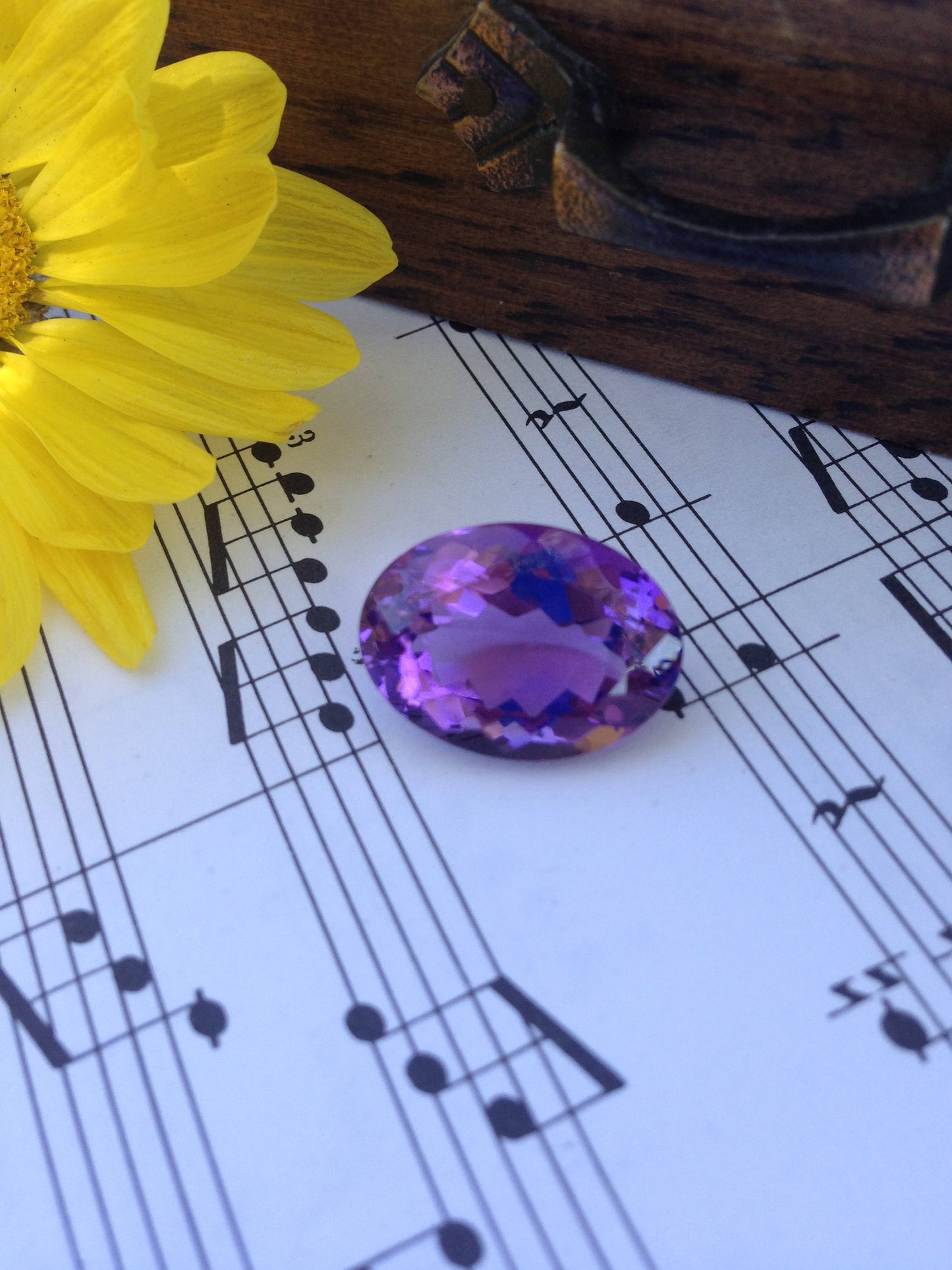 12 Carat Purple Amethyst 18x13mm Oval Nice Cut Loose Faceted Gemstone Faceted, February Birthstone