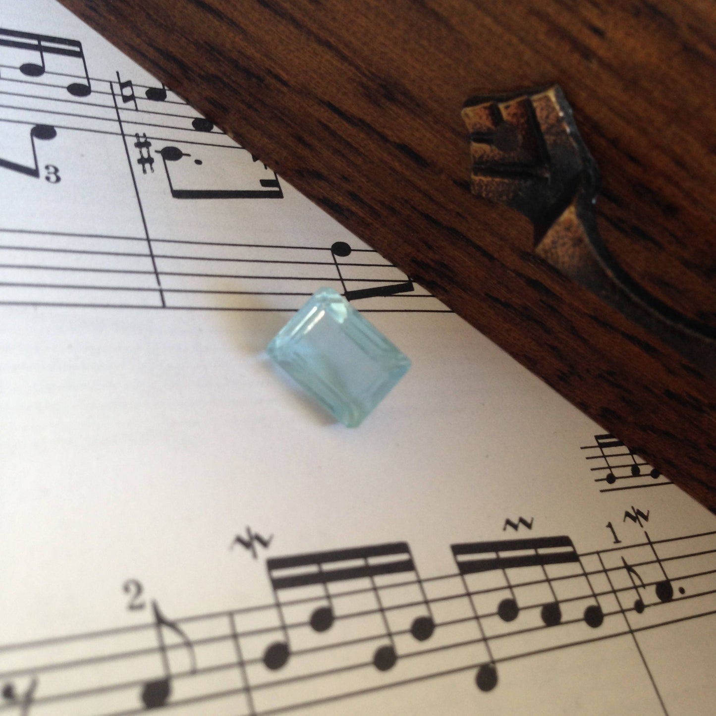 10.4x7.9mm 4.6 Carat Natural Sky Blue Aquamarine Light Blue Gem Rectangle Cut Loose Faceted Gemstone Beryl March Birthstone  Wholesale Gem