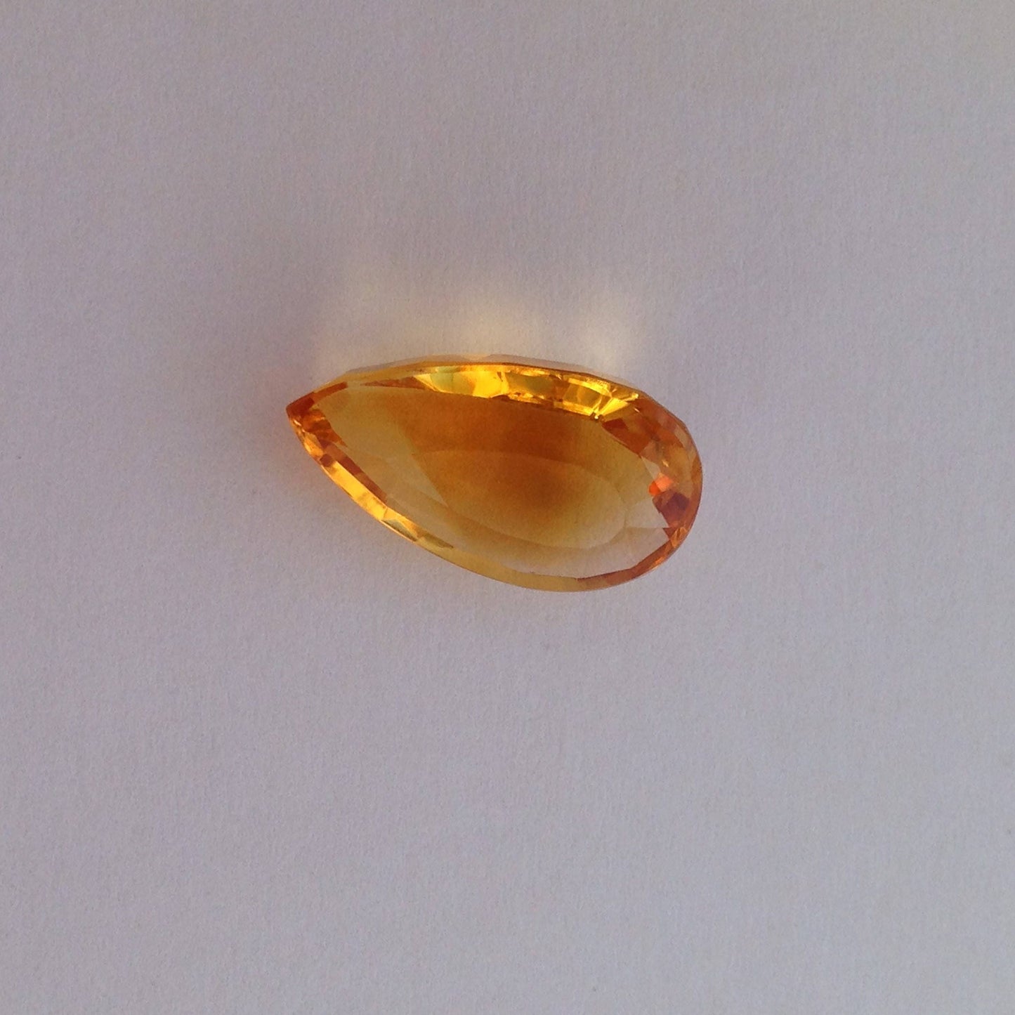 Orange Citrine 18.5x11.3mm 8.8 Carats cts Pear Cut Wholesale Gemstones Loose Faceted Unmounted November Birthstone For Jewelry