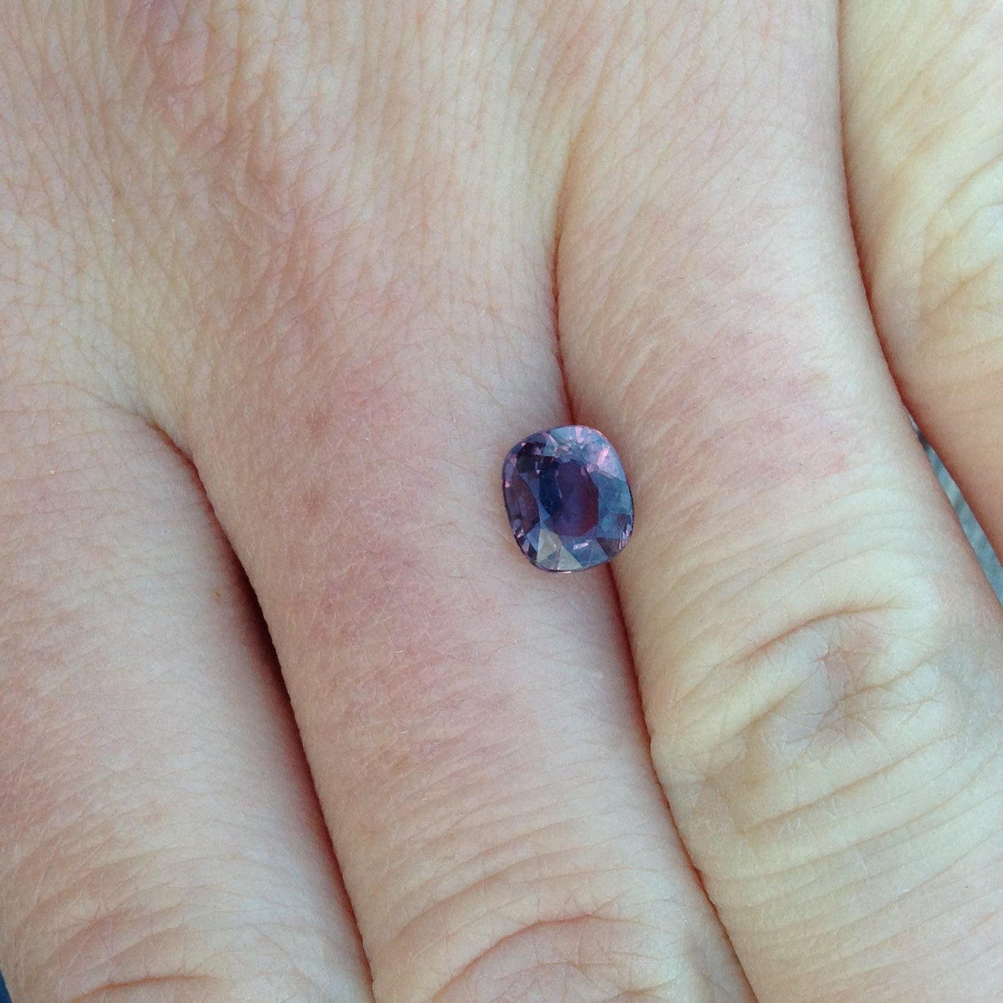 Natural Purple Sapphire 1.04 carats 6.2x5.3 mm Fancy Sapphire, Loose Faceted Unmounted Gemstone Earth Mined Gem Cushion Cut Square Stone