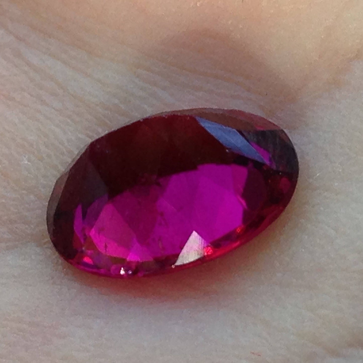 10x8mm Rubellite Tourmaline 2.55 carats Loose Natural Gemstone Deep Rich Red Purple