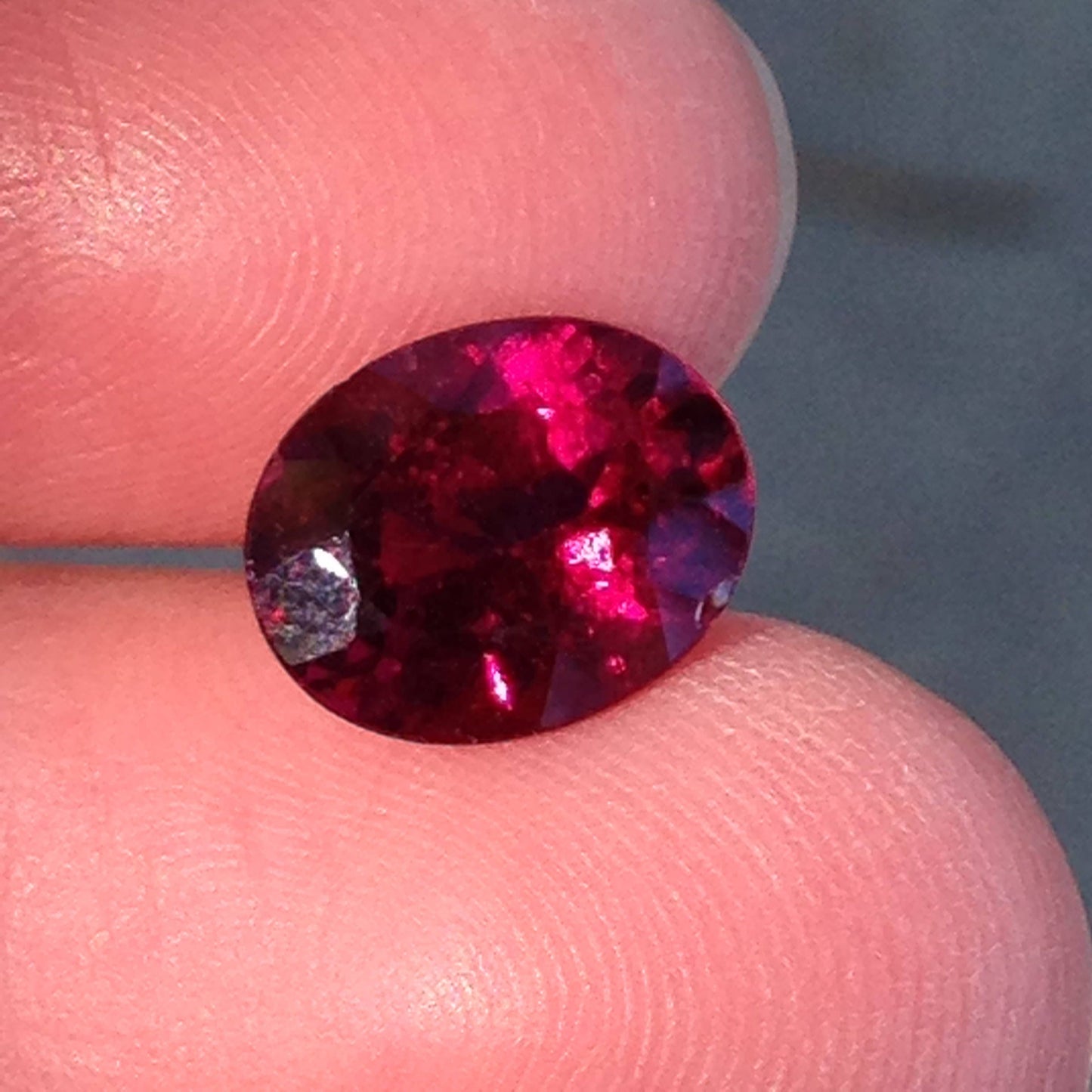 10x8mm Rubellite Tourmaline 2.55 carats Loose Natural Gemstone Deep Rich Red Purple