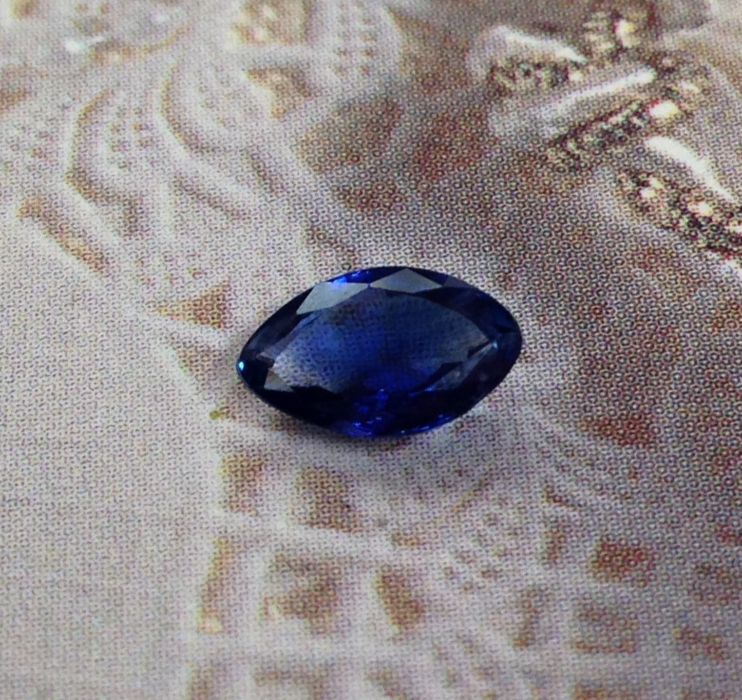0.90 Carat Natural Blue Sapphire 8x5mm Marquise Cut,  Blue Faceted Unmounted Gemstone, Low Heat Sapphire