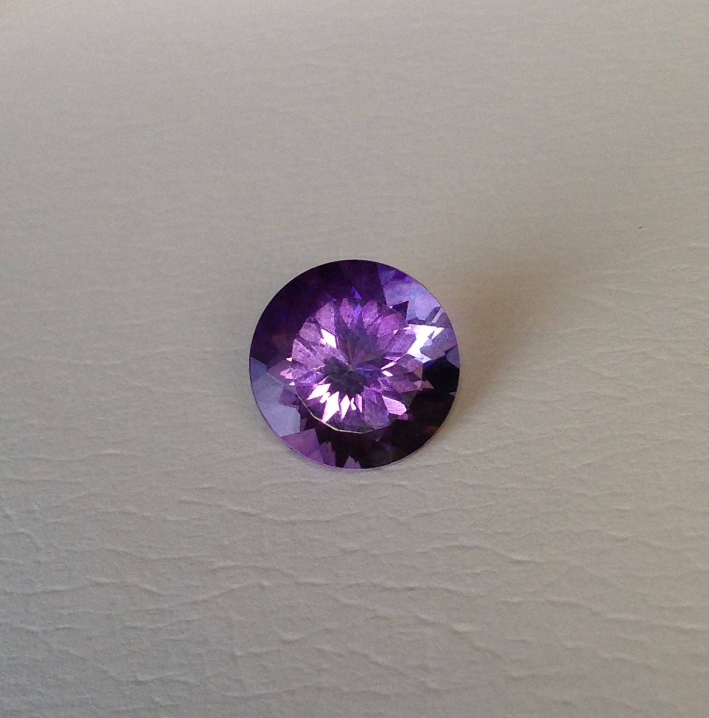 12mm Round Purple Amethyst 5.54 Carat Loose Wholesale Gemstone Faceted February Birthstone