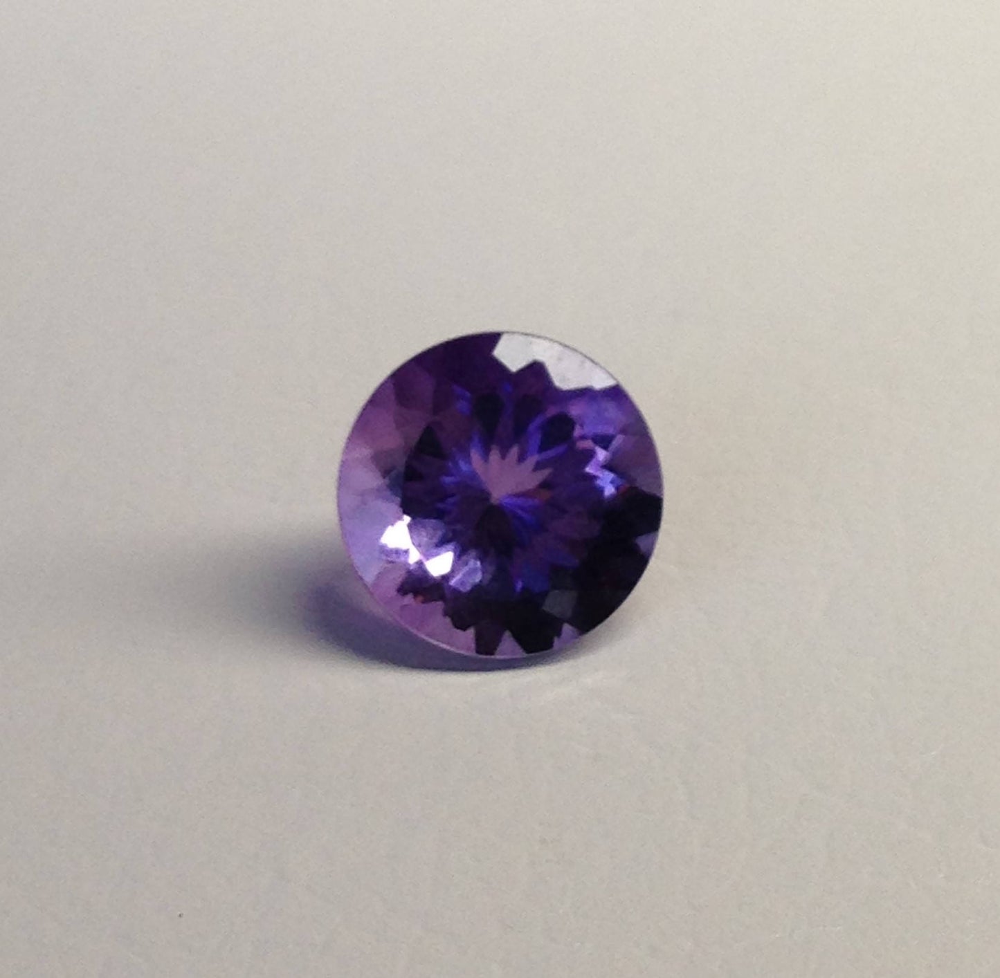 12mm Round Purple Amethyst 5.54 Carat Loose Wholesale Gemstone Faceted February Birthstone