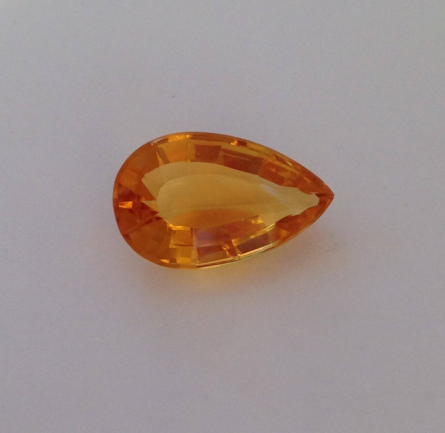 Orange Citrine 18.5x11.3mm 8.8 Carats cts Pear Cut Wholesale Gemstones Loose Faceted Unmounted November Birthstone For Jewelry