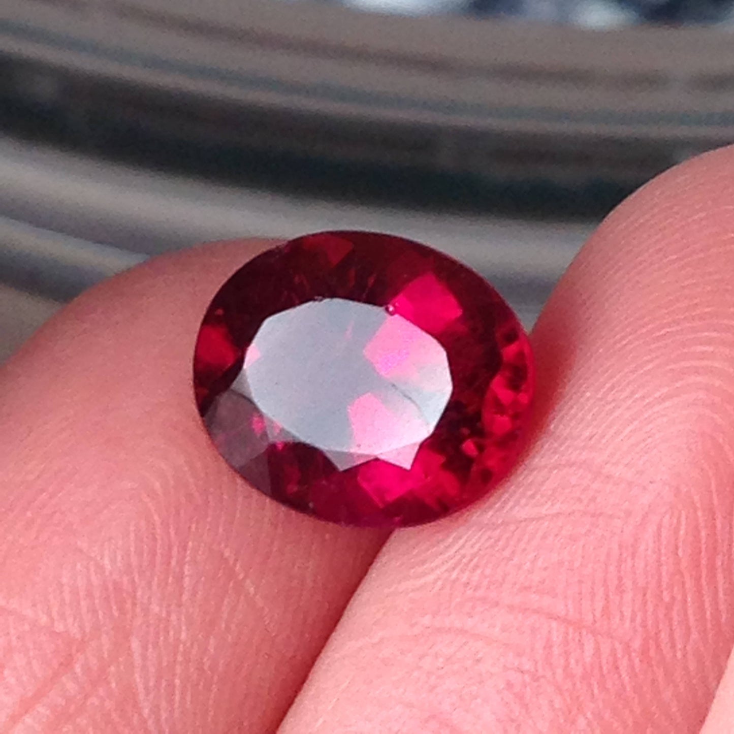 10x8mm Rubellite Tourmaline 2.55 carats Loose Natural Gemstone Deep Rich Red Purple