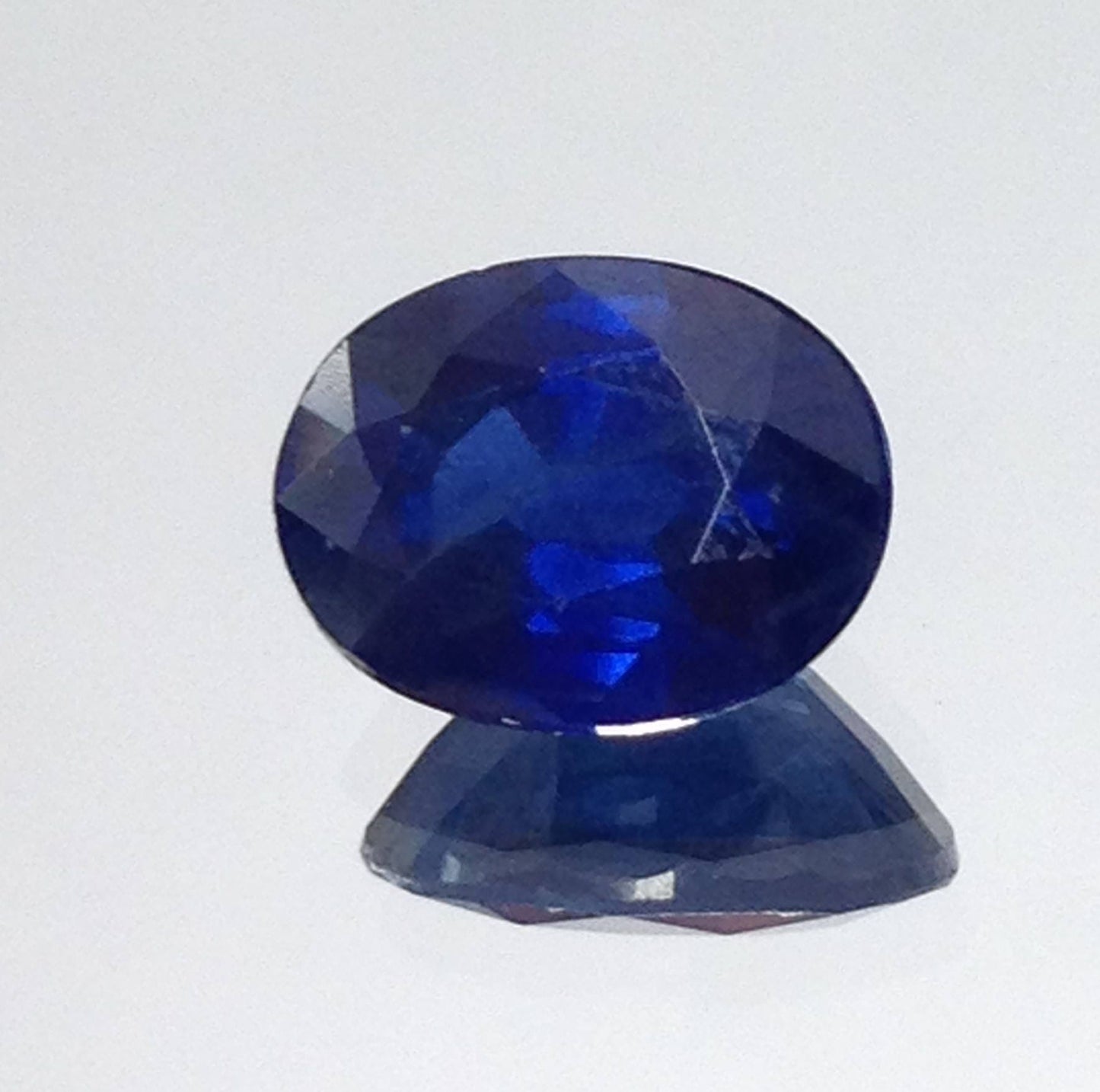 Natural Blue Sapphire 8x6mm 1.69 Carats Oval Corundum Wholesale Gem Faceted Loose Unmounted Gemstone Fancy, Heat Only, Earth Mined, Genuine