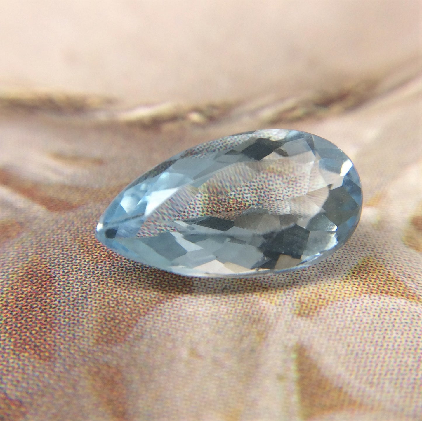 11x6mm Aquamarine 1.60 Carat Pear Cut Light Blue Loose Gem Unmounted Gemstone For Engagement Ring Wedding Wholesale Tested Beryl