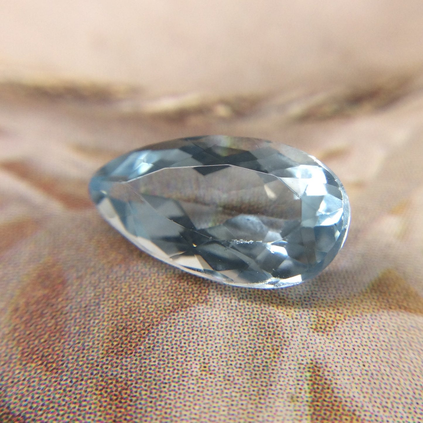 11x6mm Aquamarine 1.60 Carat Pear Cut Light Blue Loose Gem Unmounted Gemstone For Engagement Ring Wedding Wholesale Tested Beryl
