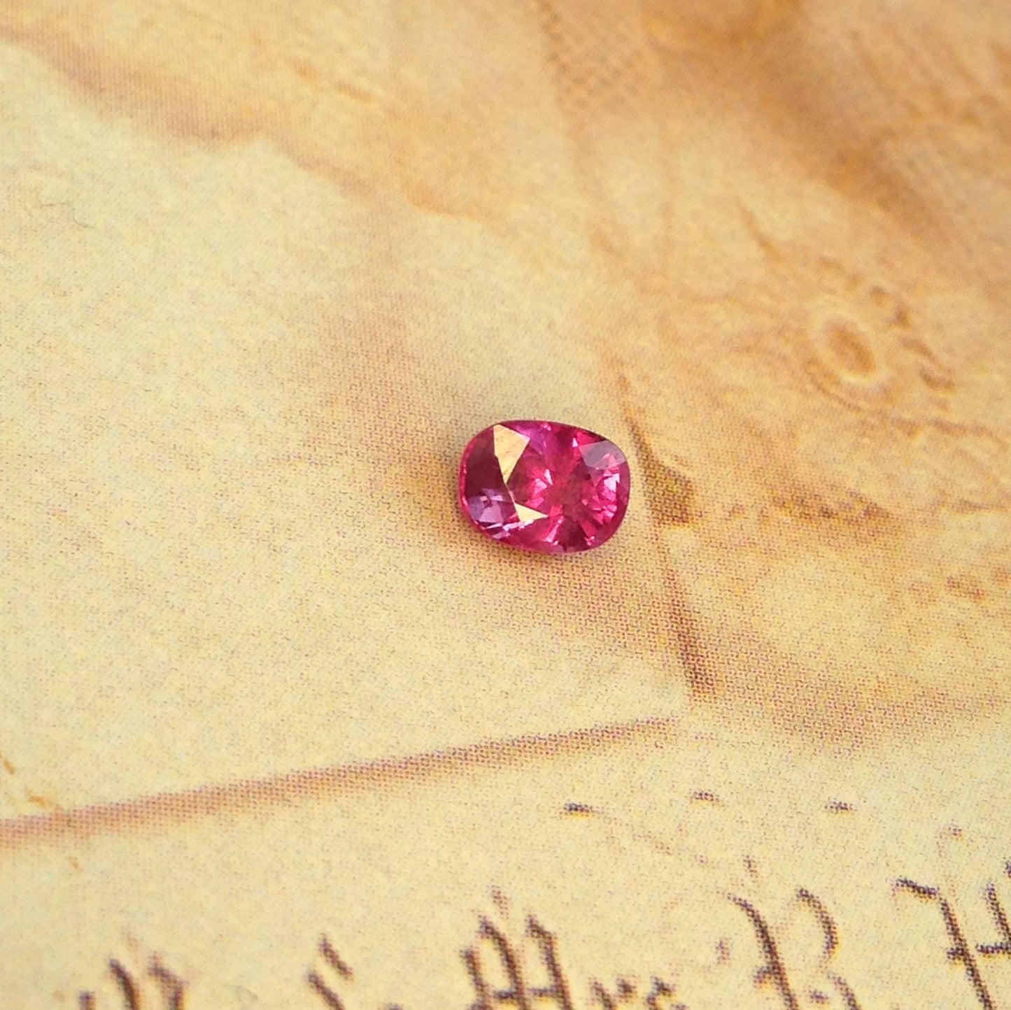 Natural Ruby 0.76 Carat 5.5mm Heat Only Loose Gemstone Faceted Gem Corundum Oval Cut Purple Red Real Beautiful July Birthstone Heat Only