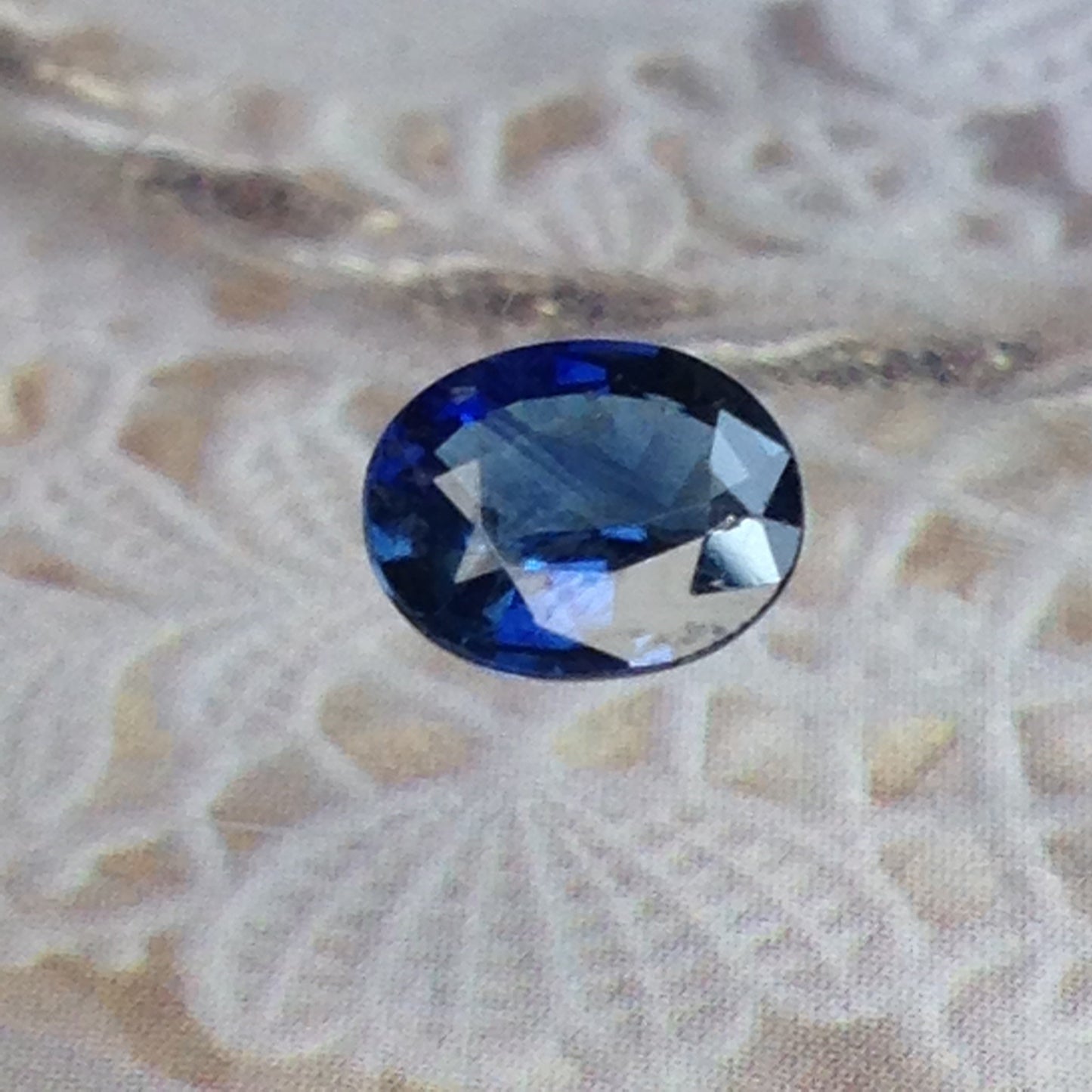 0.75 Carat Natural Blue Sapphire 6.5x5.3mm Oval, Blue Wholesale Faceted Loose Gemstone
