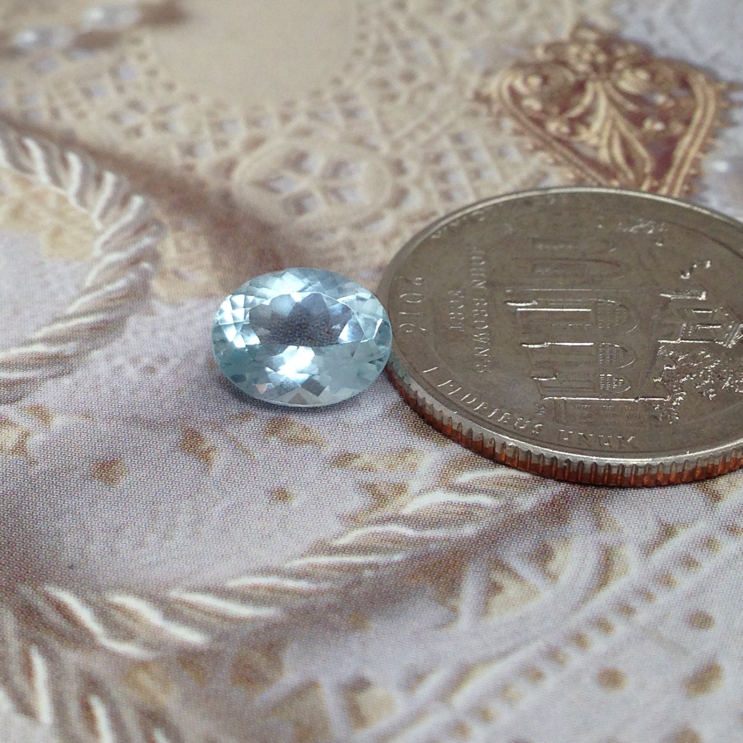 Sky Blue Aquamarine 9x7mm 1.6 carats Light Blue Oval Cut Loose Gem Faceted Gemstone Natural Beryl March Birthstone Tested Wholesale Gem
