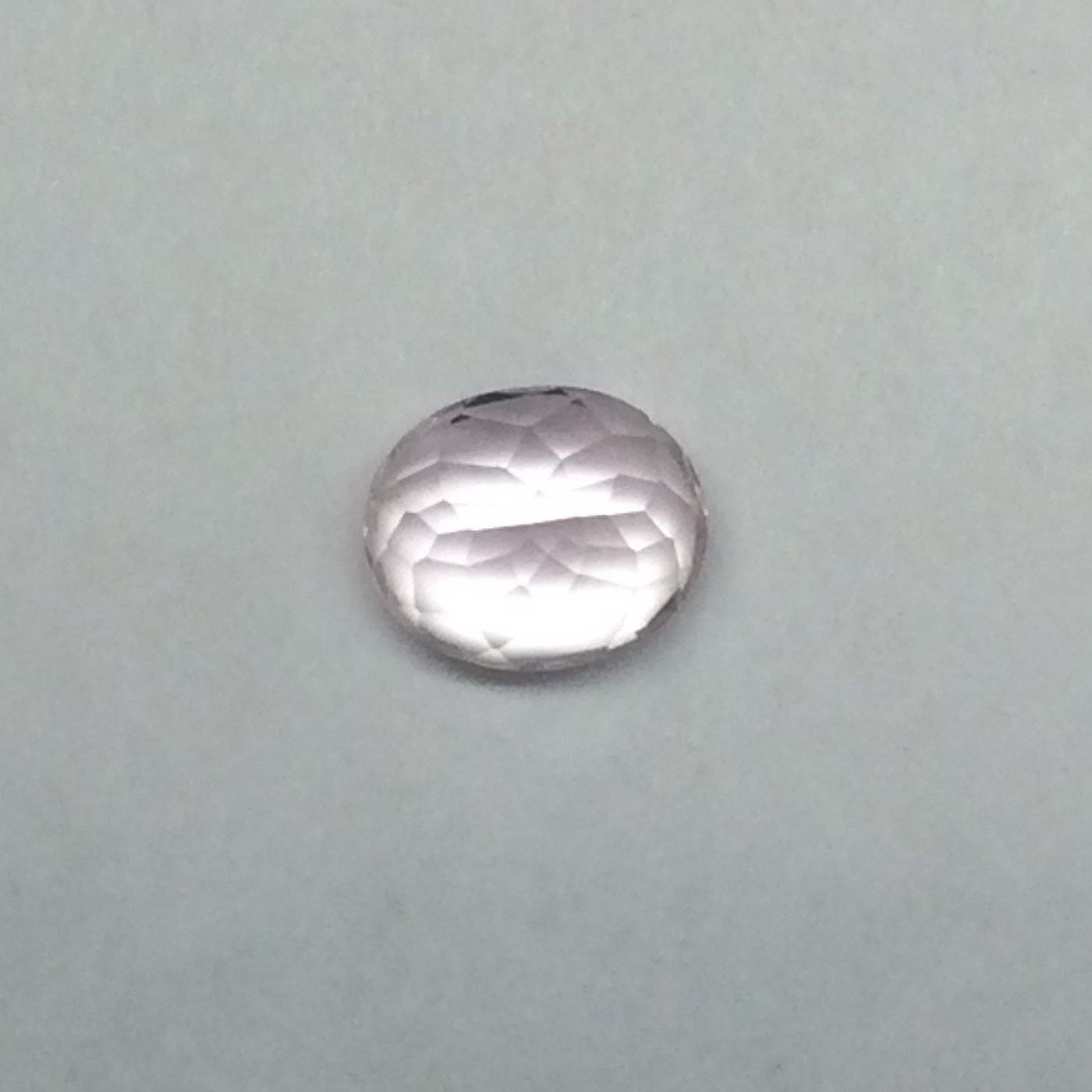 11x9mm Kunzite 5.31 carats Oval Cut Light Peach Spodumene Faceted Gem Loose