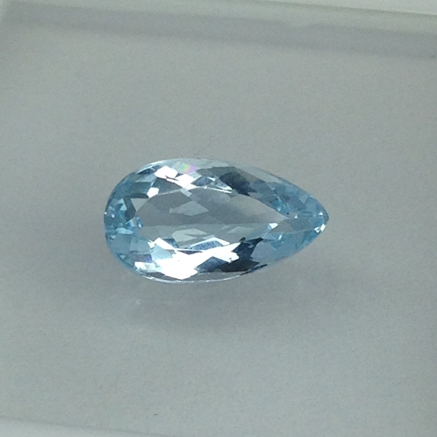 11x6mm Aquamarine 1.60 Carat Pear Cut Light Blue Loose Gem Unmounted Gemstone For Engagement Ring Wedding Wholesale Tested Beryl