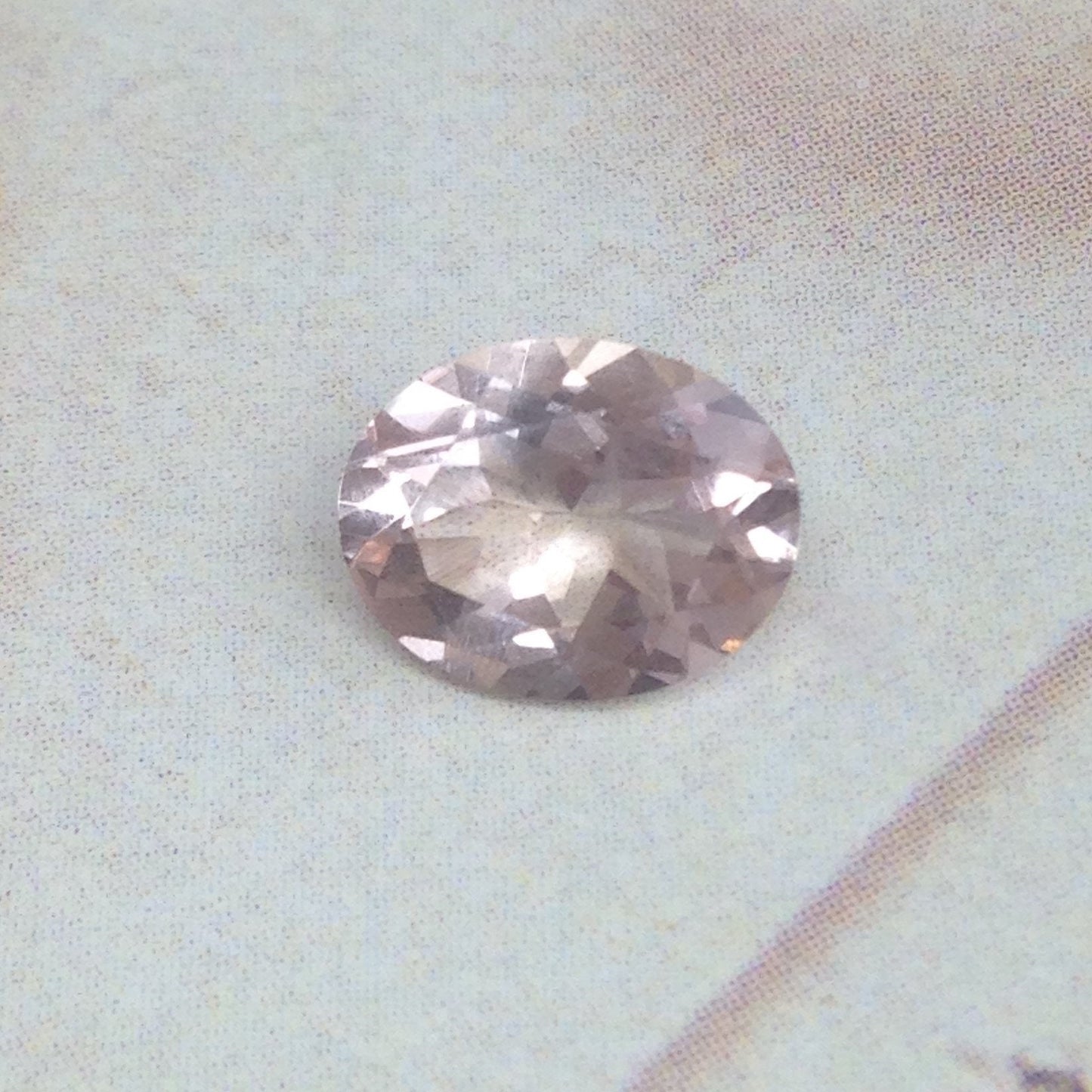 1.49 ct Morganite 9x7mm Oval Cut Peach Color Faceted Loose Wholesale Gemstone