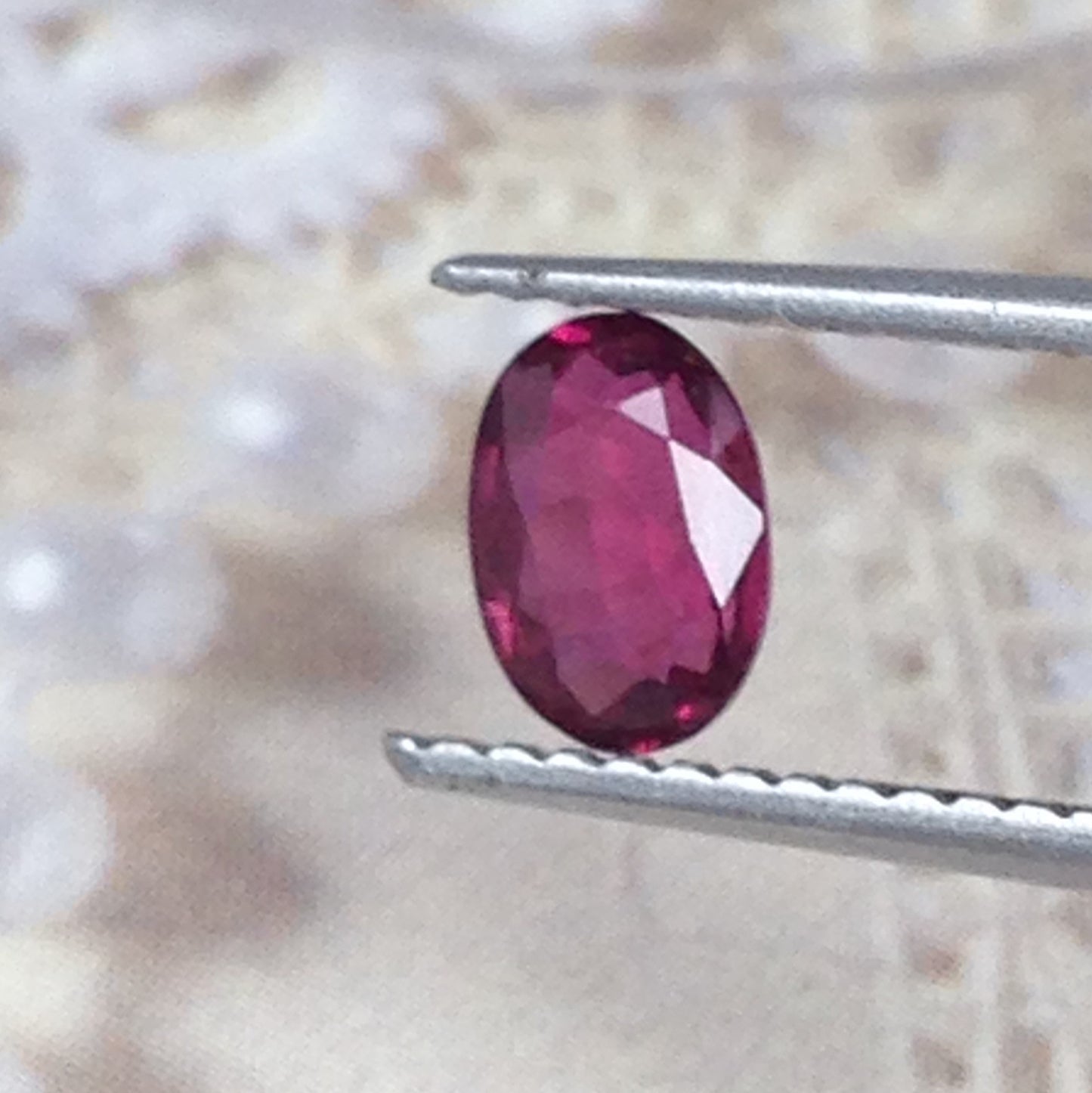 0.59 Carat Natural Ruby Heat Only 6x4mm Oval cut Loose Gemstone, July Birthstone