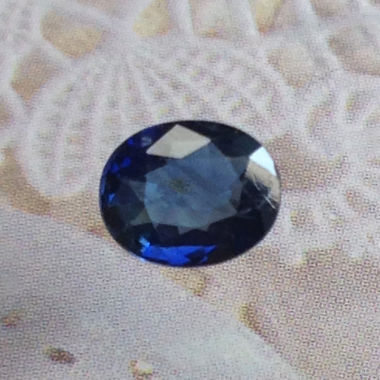 0.75 Carat Natural Blue Sapphire 6.5x5.3mm Oval, Blue Wholesale Faceted Loose Gemstone