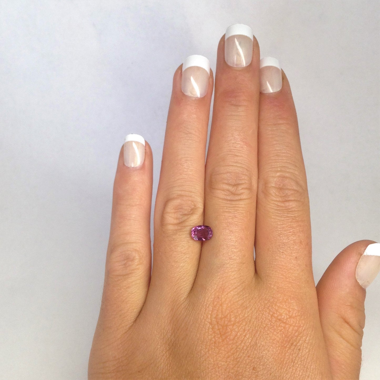 1.45 Carat 7x5mm Natural Pink Sapphire Corundum Oval Cushion Cut Purple Real July Birthstone Heat Only Sapphire