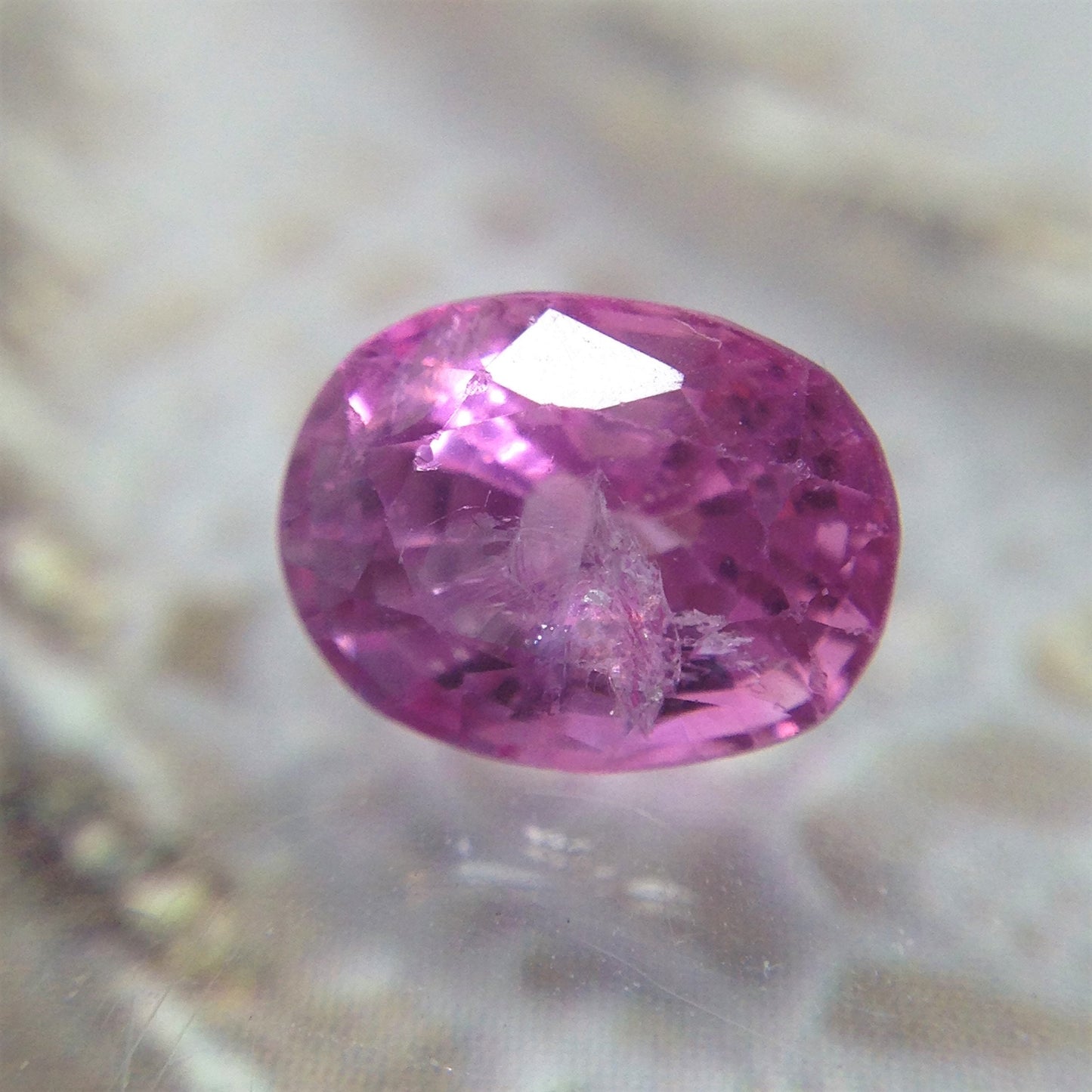 Natural Pink Spinel 1.32 carat 7.2x5.5mm Faceted Oval Loose Gem Gemstone Color, Unheated Untreated